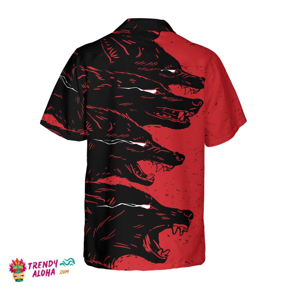 Dangerous Black Wolf Hawaiian Shirt