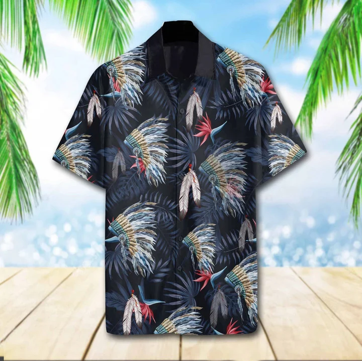 Dark Jungle Native Tropical Design Trendy Hawaiian Shirt For Men, Women Dark Jungle Native Tropical Design Trendy Hawaiian Shirt For Men, Women