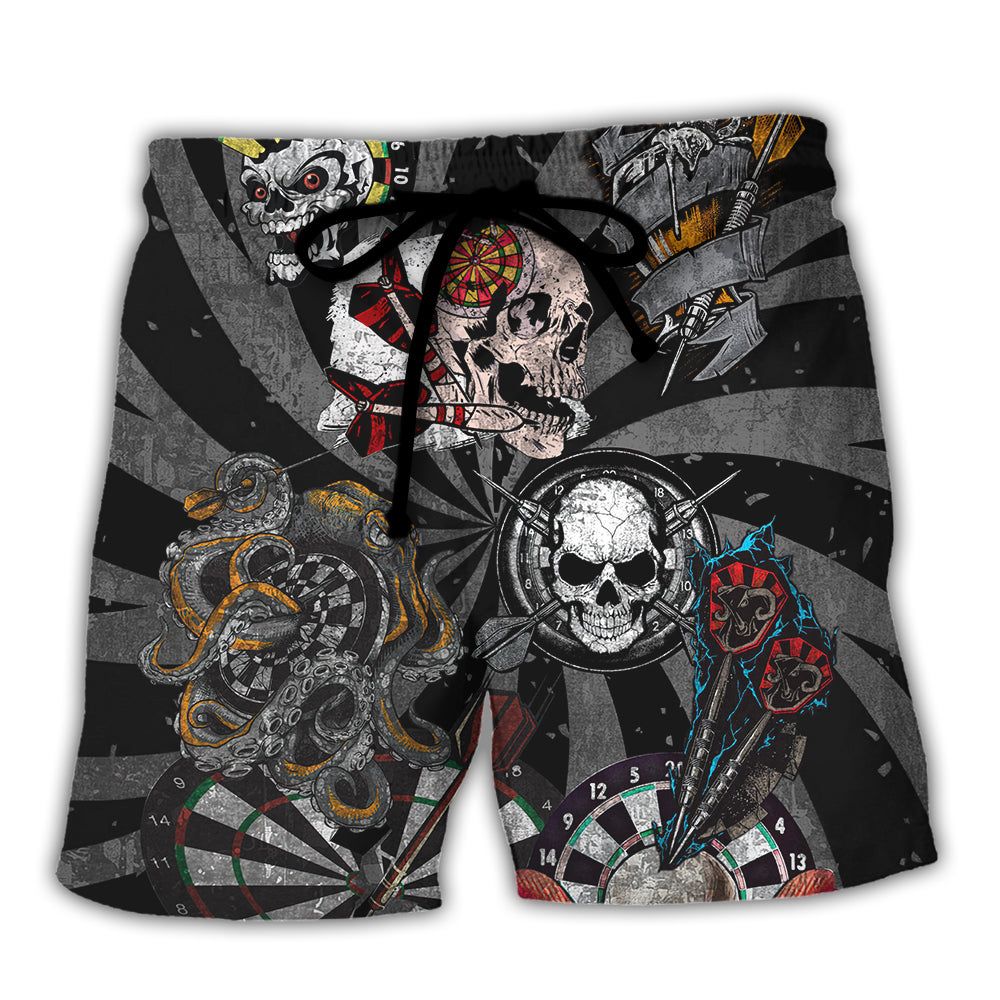 Dart – Don’t Be Jealous Just Because You Can’t Play The Dart Like Me Trendy Aloha Hawaiian Beach Shorts