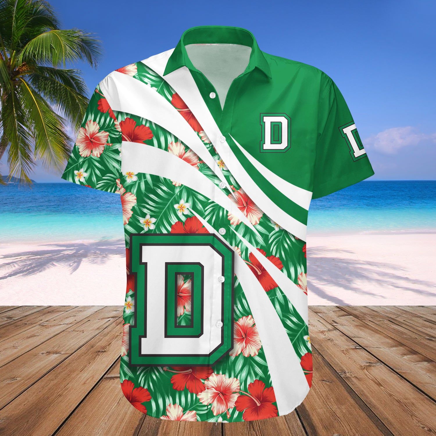 Dartmouth Big Green Hawaii Shirt Hibiscus Sport Style – NCAA