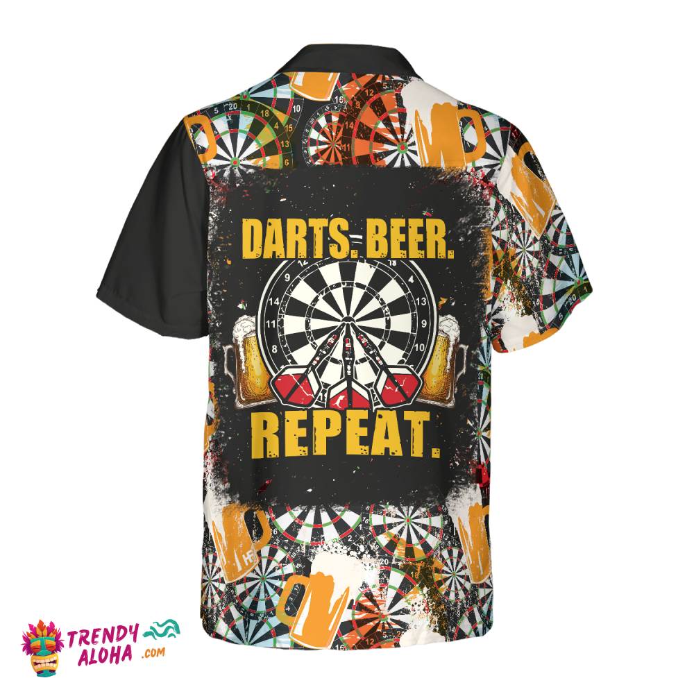 Darts Beer Repeat Hawaiian Shirt