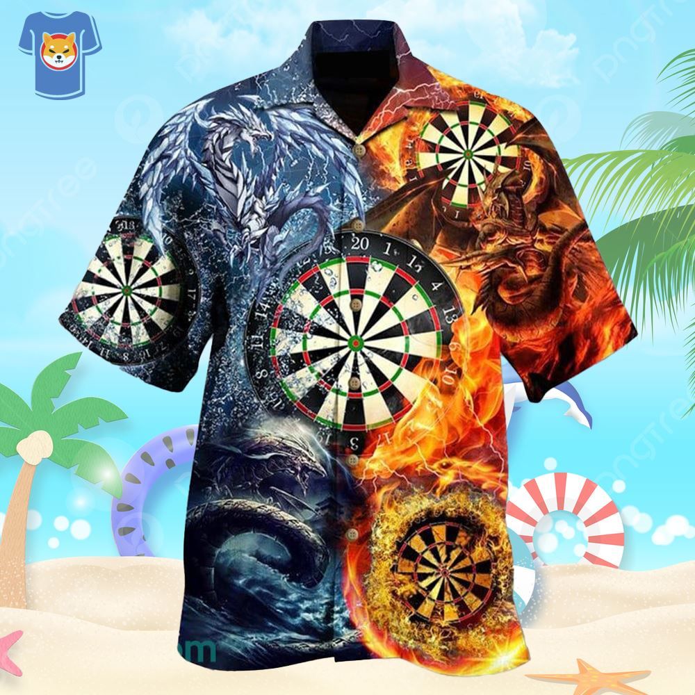 Darts Dragon Love Life Style Hawaiian Shirt For Men And Women