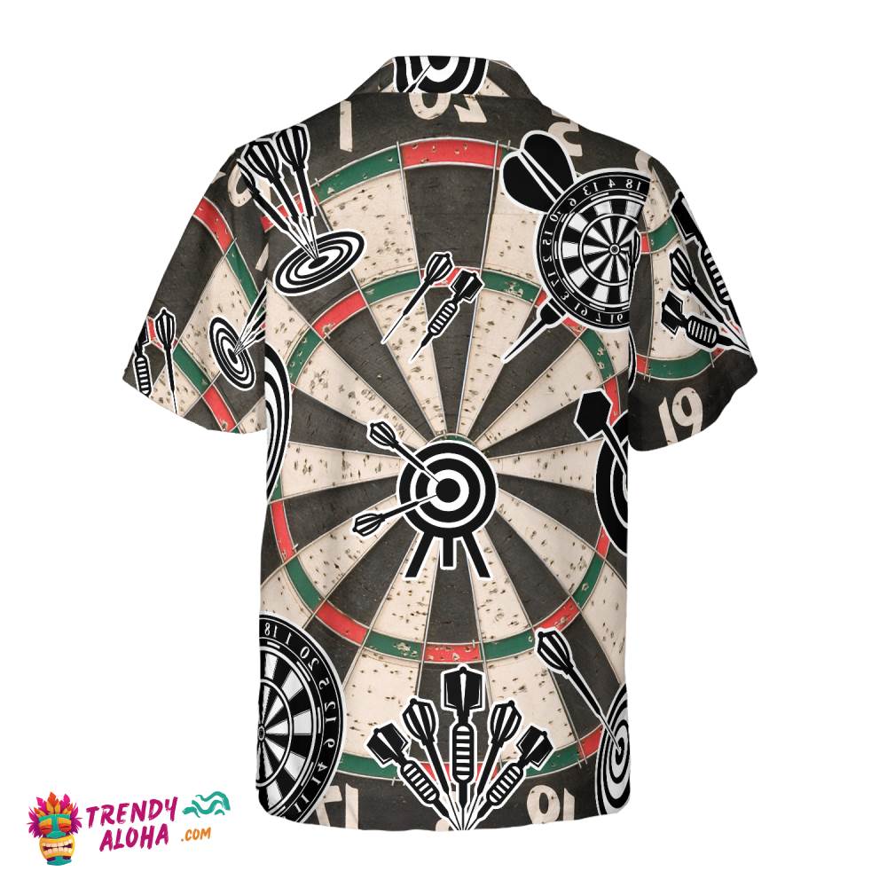 Darts Icon Game Pattern Hawaiian Shirt