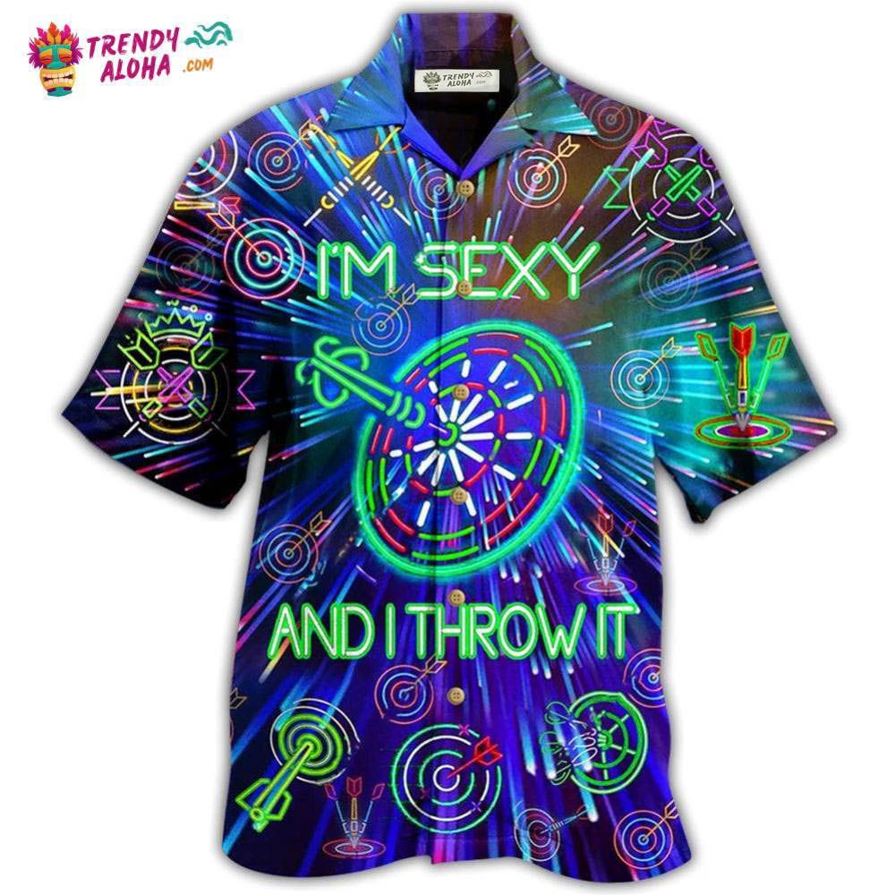 Darts I’m Sexy And I Throw It Hawaiian Shirt – Trendy Aloha Darts I’m Sexy And I Throw It Hawaiian Shirt – Trendy Aloha