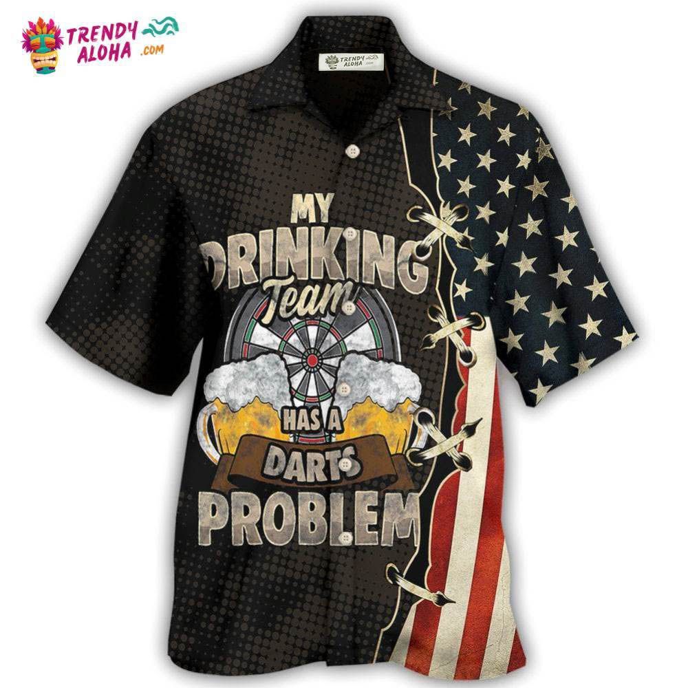Darts Independence Day My Drinking Team Hawaiian Shirt – Trendy Aloha Darts Independence Day My Drinking Team Hawaiian Shirt – Trendy Aloha