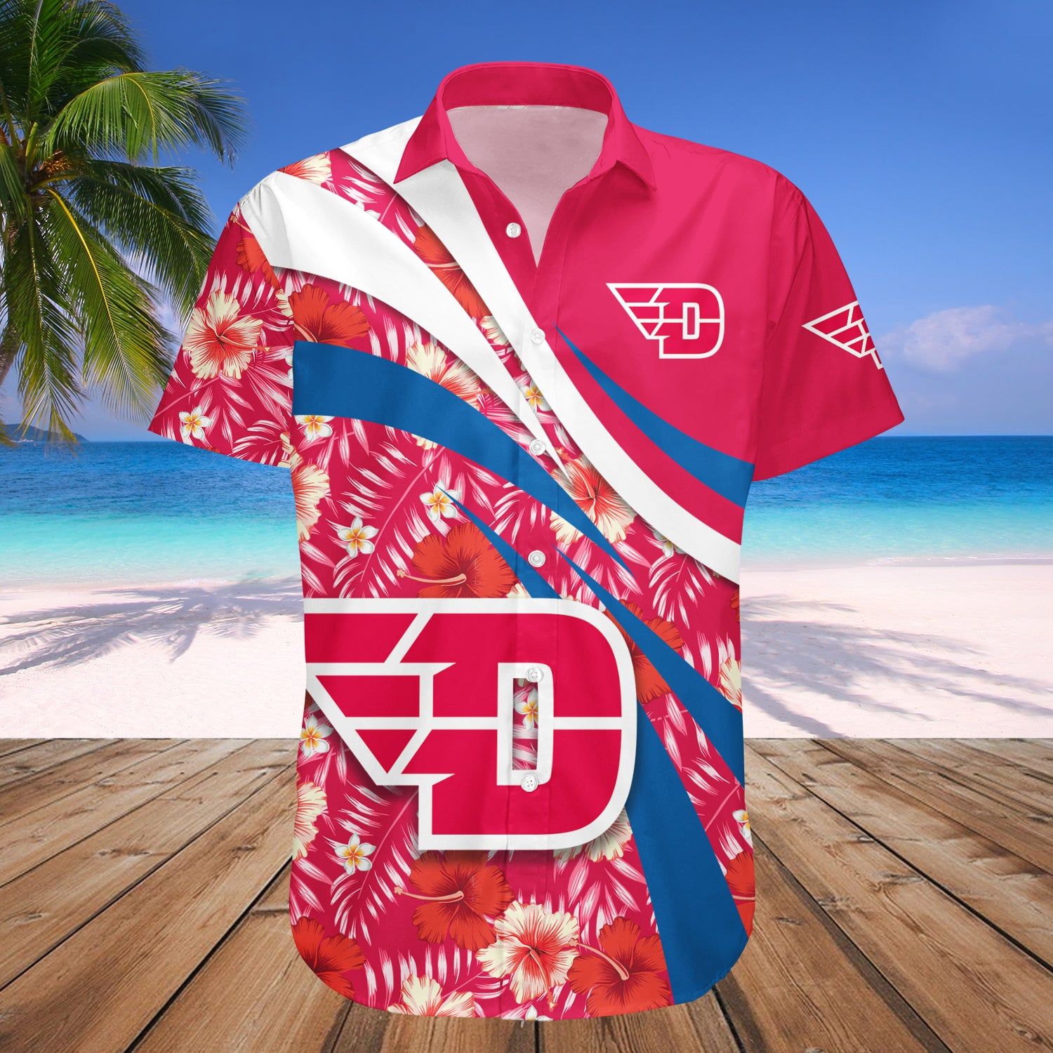 Dayton Flyers Hawaii Shirt Hibiscus Sport Style – NCAA