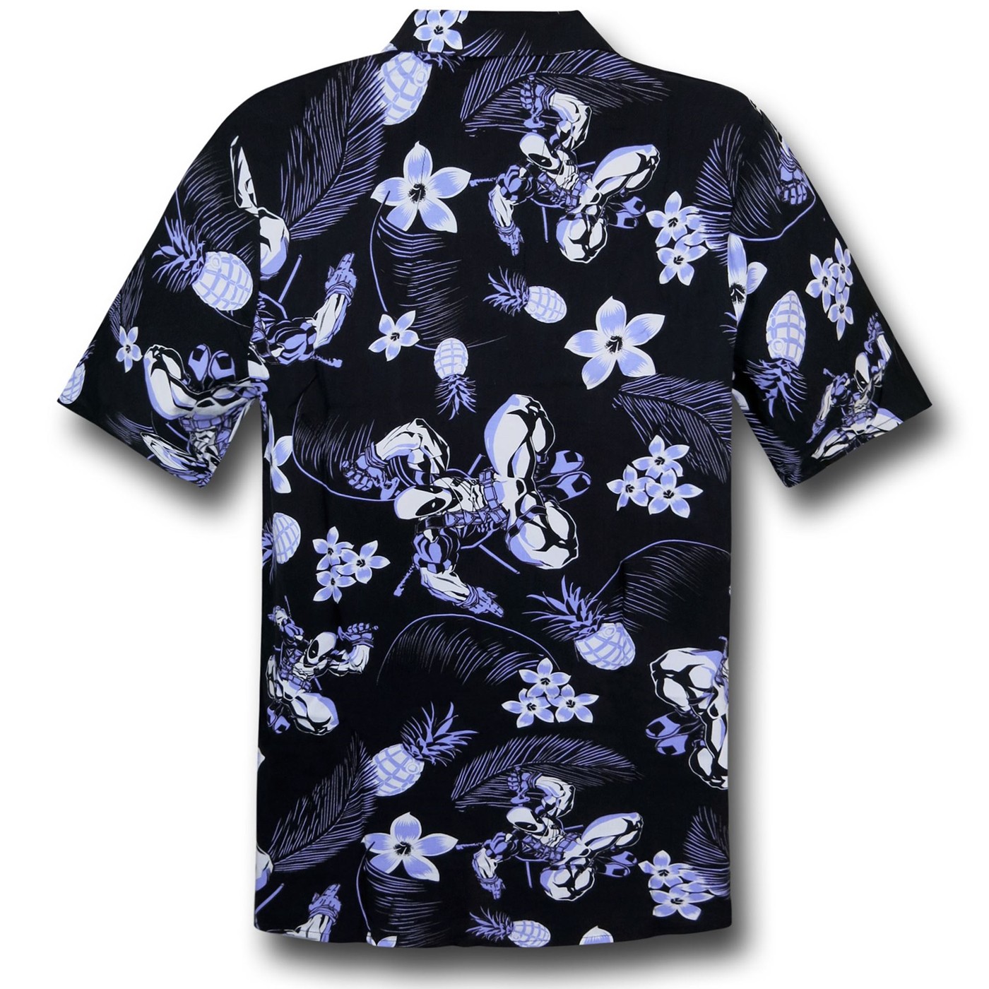 Deadpool Aloha Button-Down Trendy Comfortable Casual Vacation Wear Deadpool Hawaiian Shirt