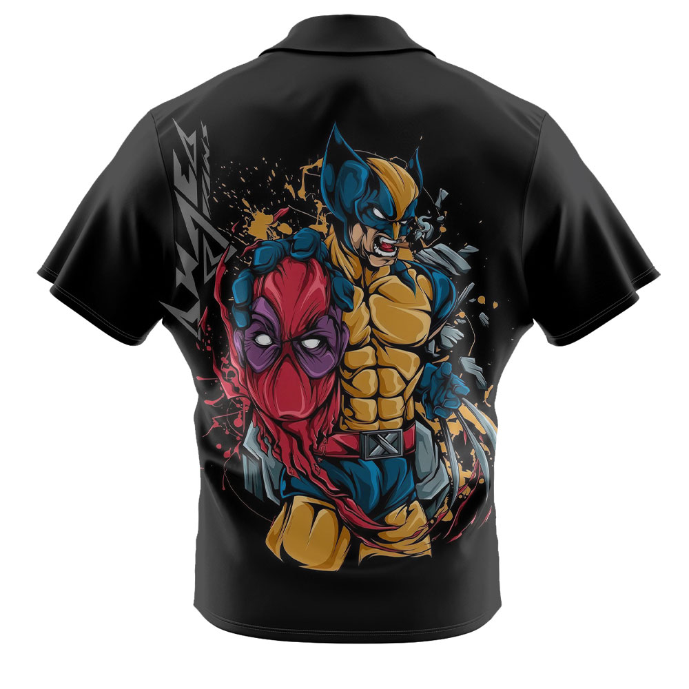 Deadpool And Wolverine Marvels Comfortable Casual Vacation Deadpool Hawaiian Shirt