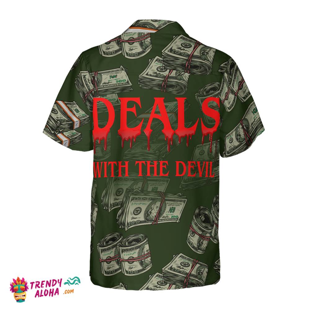 Deals With The Devil Gothic Hawaiian Shirt, Stylish Goth Shirt For Men And Women