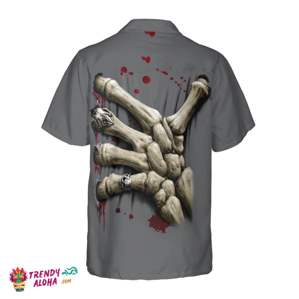 Death Hand Halloween Shirt Hawaiian Shirt