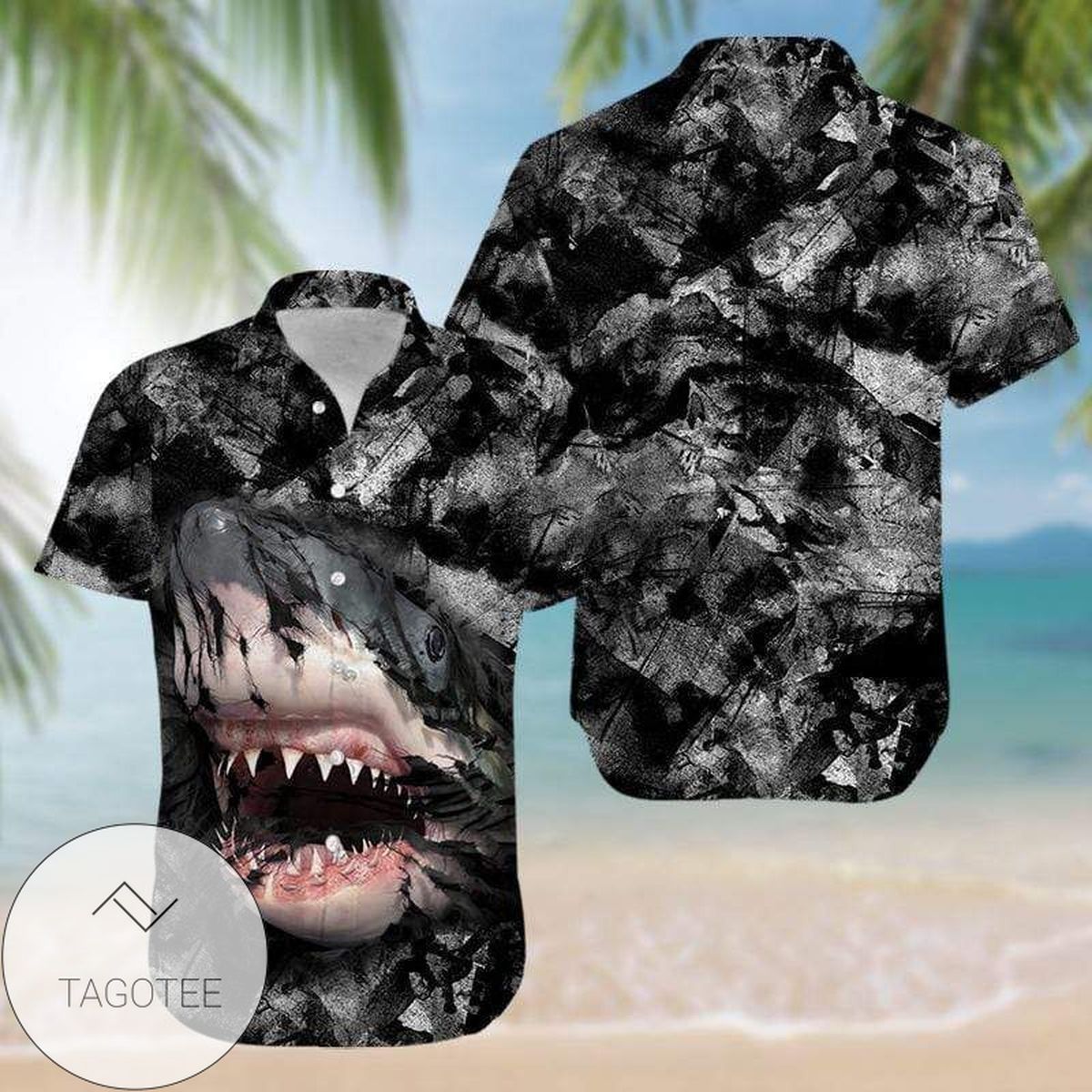 Deep Ocean Mysteries with Shark on Hawaiian Night Hawaiian Shirt