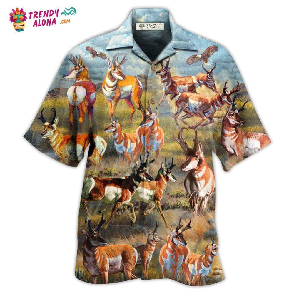 Deer Buck Deer On The Field Hawaiian Shirt – Trendy Aloha Deer Buck Deer On The Field Hawaiian Shirt – Trendy Aloha