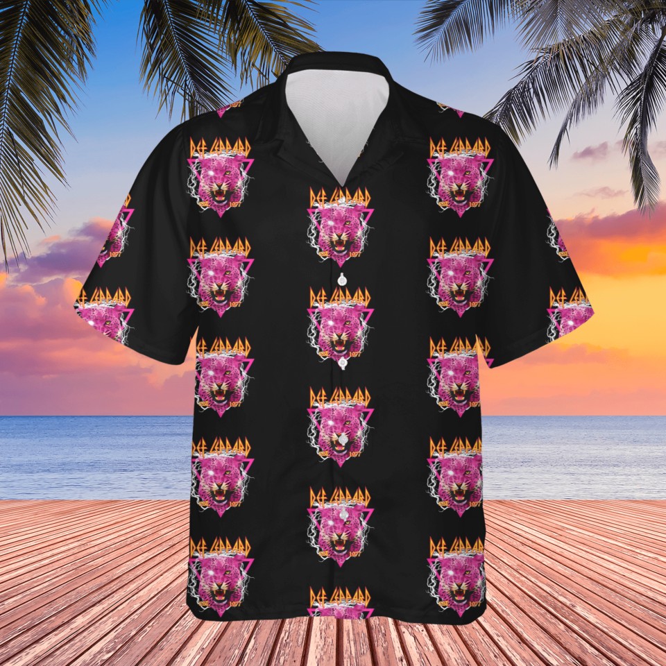 Def Leppard Art Band Graphic Design Unique Collector’s Item Def Leppard Hawaiian Shirt