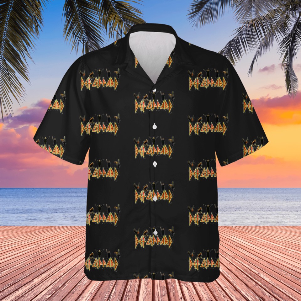 Def Leppard Fan Journey Tour 2024 Stadium Concert Merch Def Leppard Hawaiian Shirt