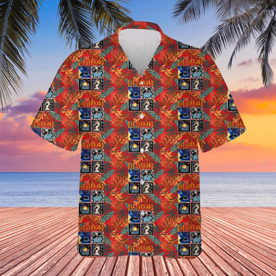 Def Leppard Stay Golden Classic Band Graphic Design Def Leppard Hawaiian Shirt