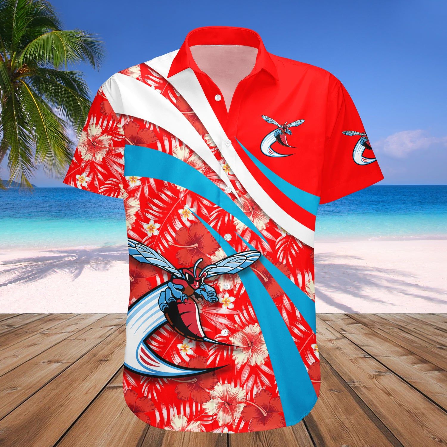 Delaware State Hornets Hawaii Shirt Hibiscus Sport Style – NCAA
