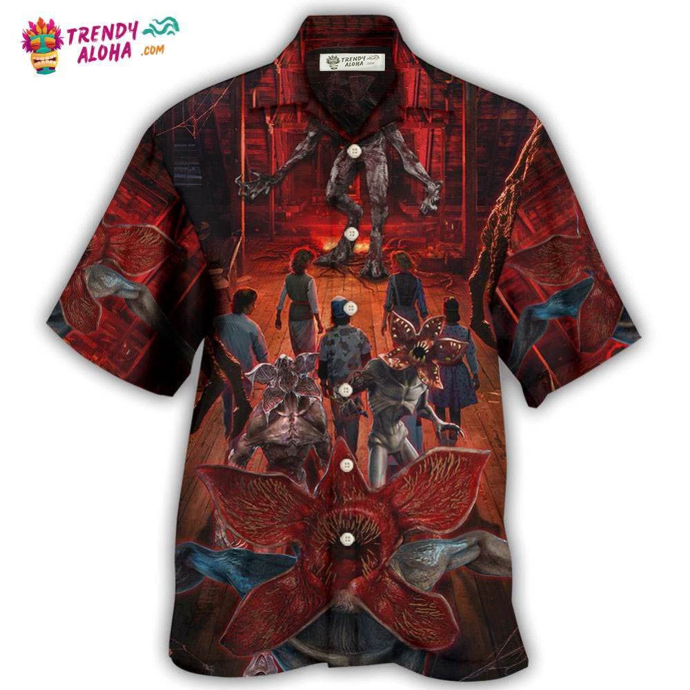 Demogorgon Monster Invading Hawkins Hawaiian Shirt – Trendy Aloha Demogorgon Monster Invading Hawkins Hawaiian Shirt – Trendy Aloha