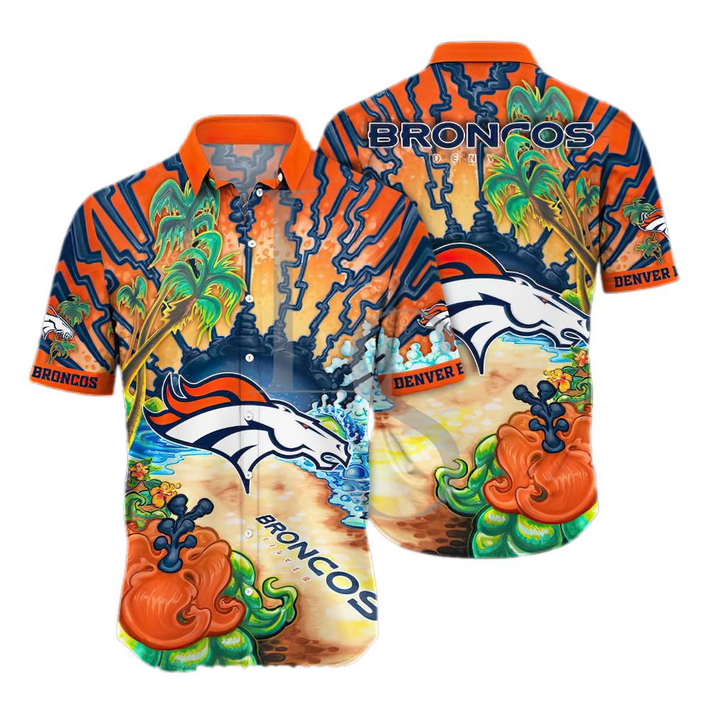 Denver Broncos Aloha Island Unisex Hawaiian Shirt