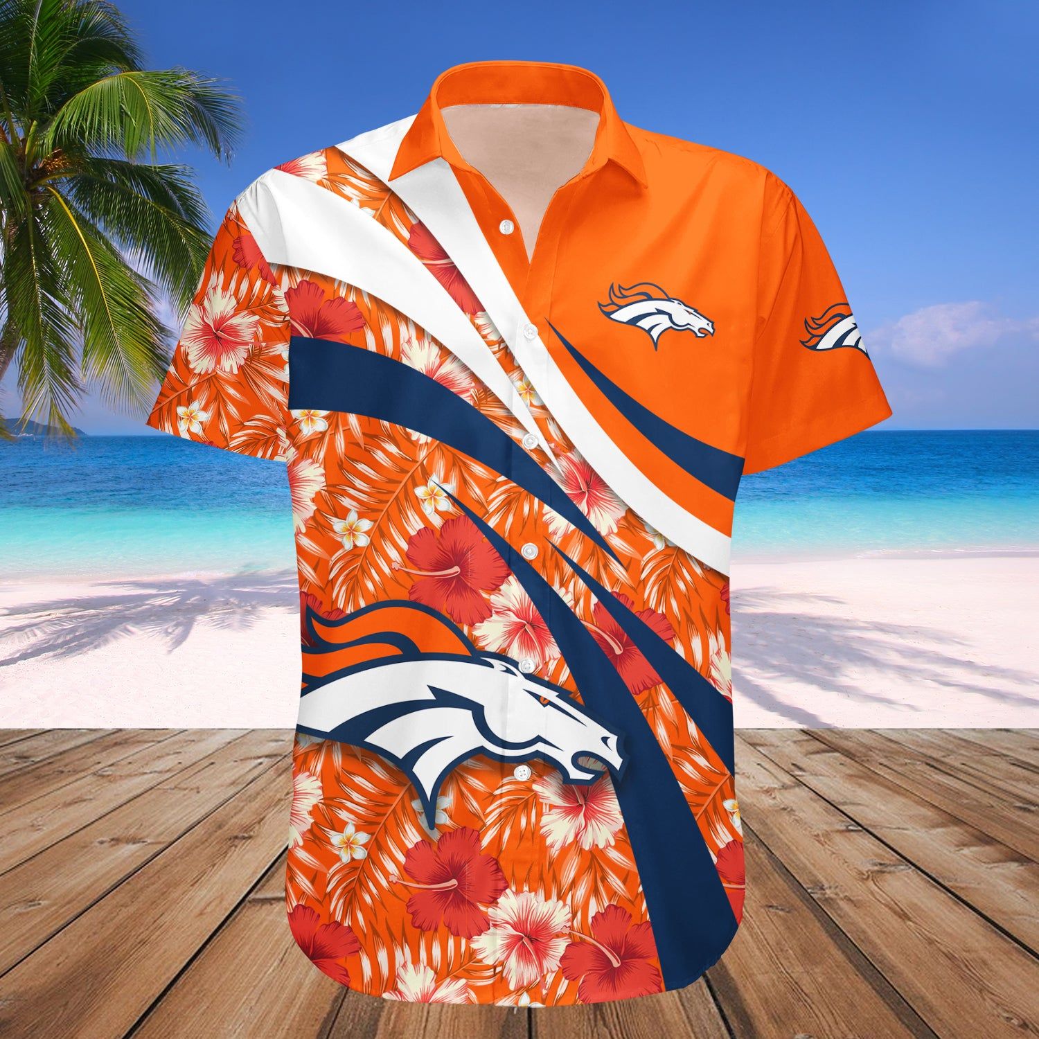 Denver Broncos Hawaii Shirt Hibiscus Sport Style – NFL