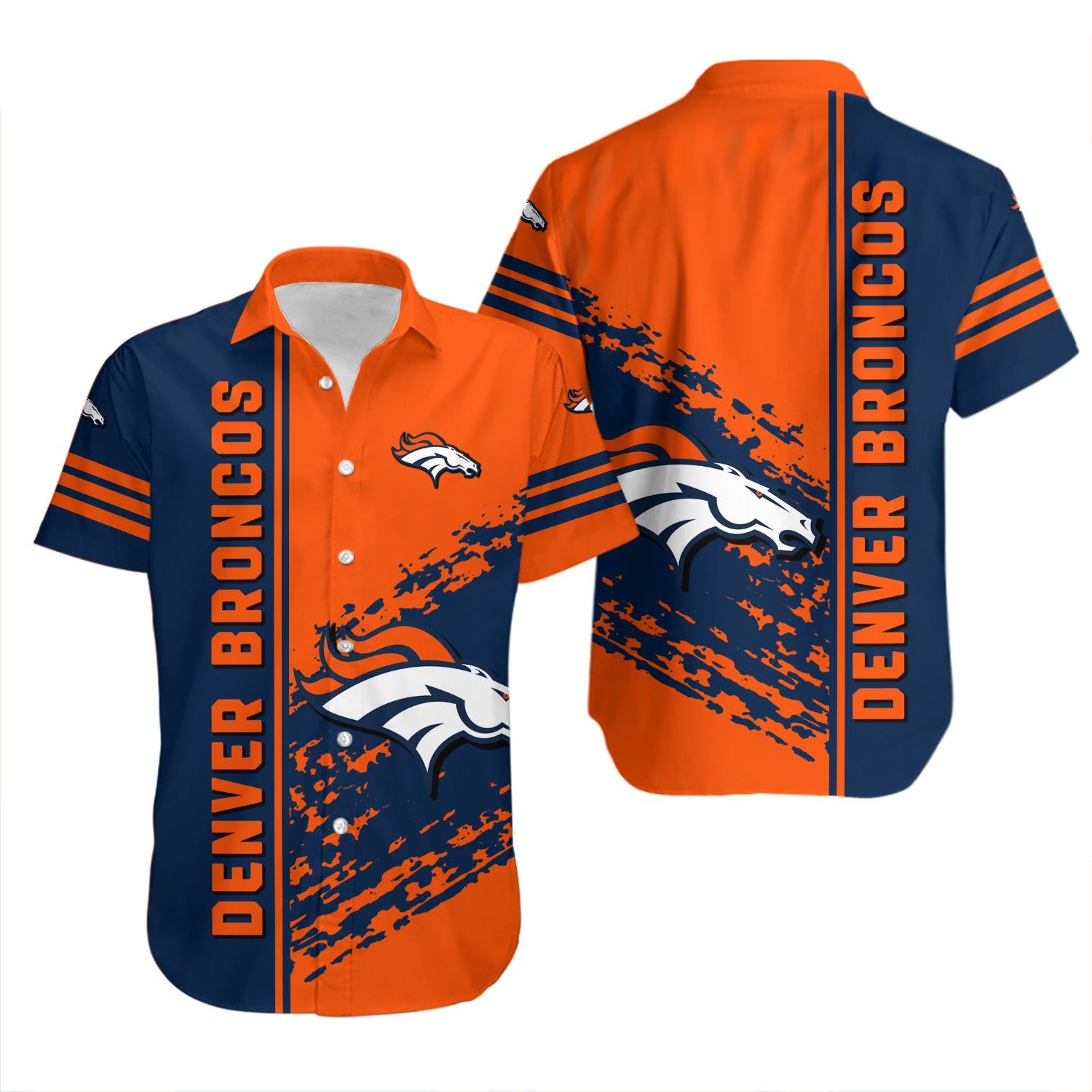 Denver Broncos Hawaiian Shirt Quarter Style – NFL