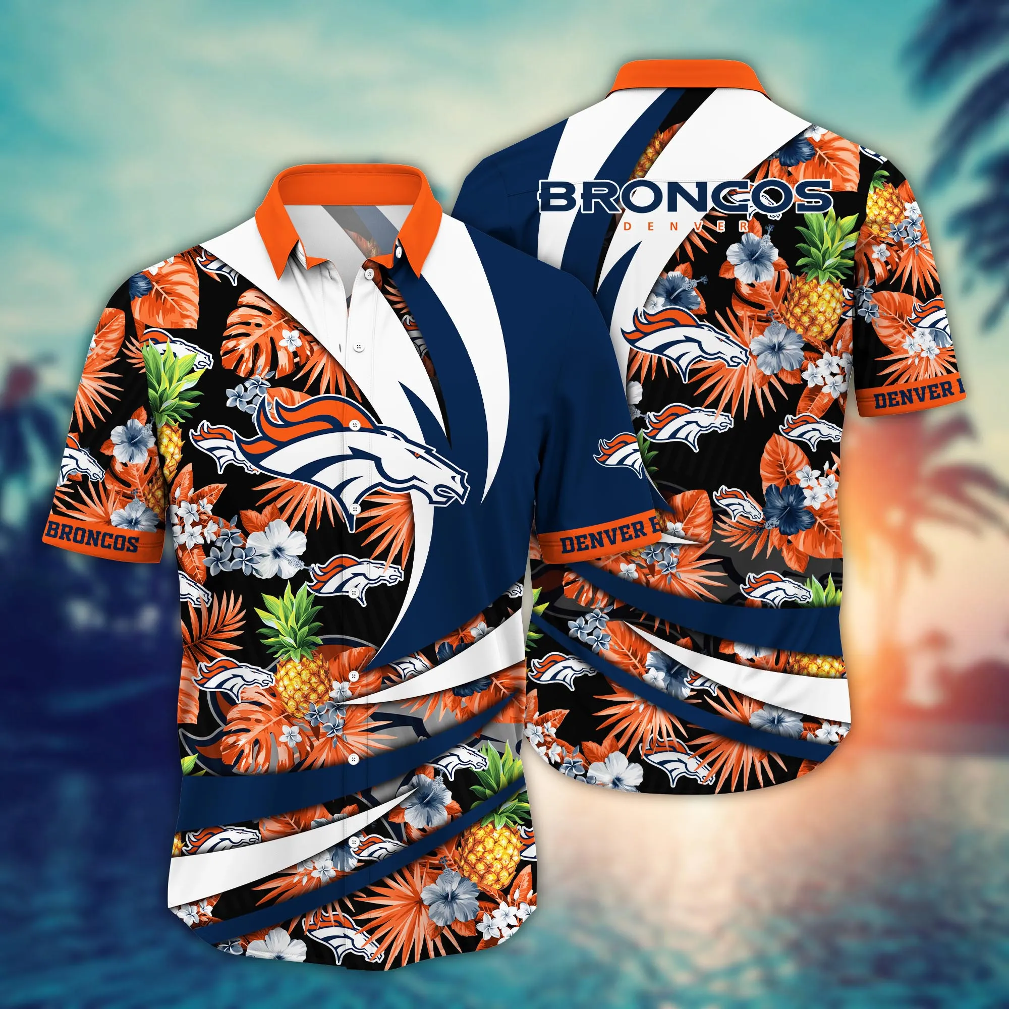Denver Broncos NFL Hawaiian Shirt Daylight Aloha Shirt