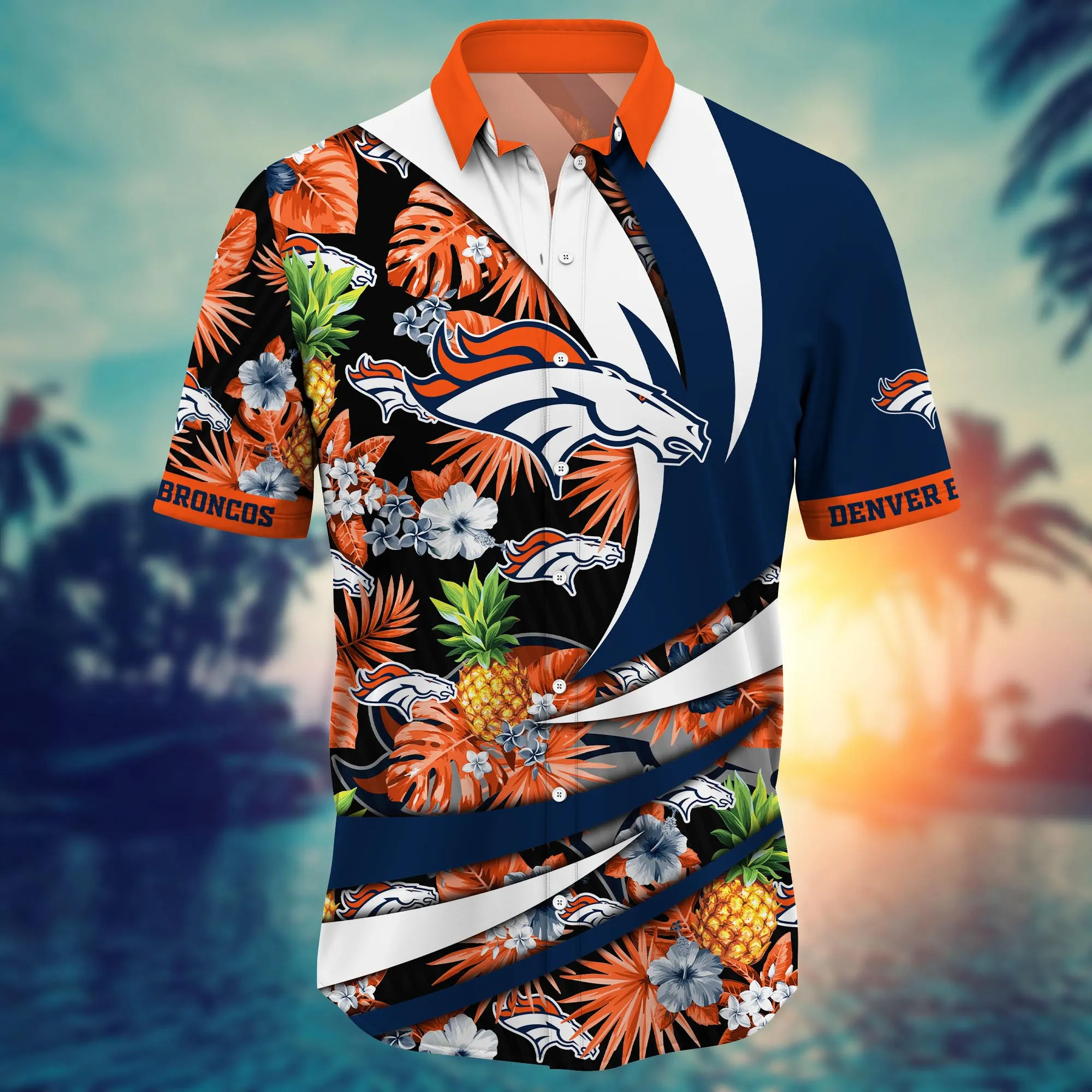 Denver Broncos NFL Hawaiian Shirt Daylight Aloha Shirt