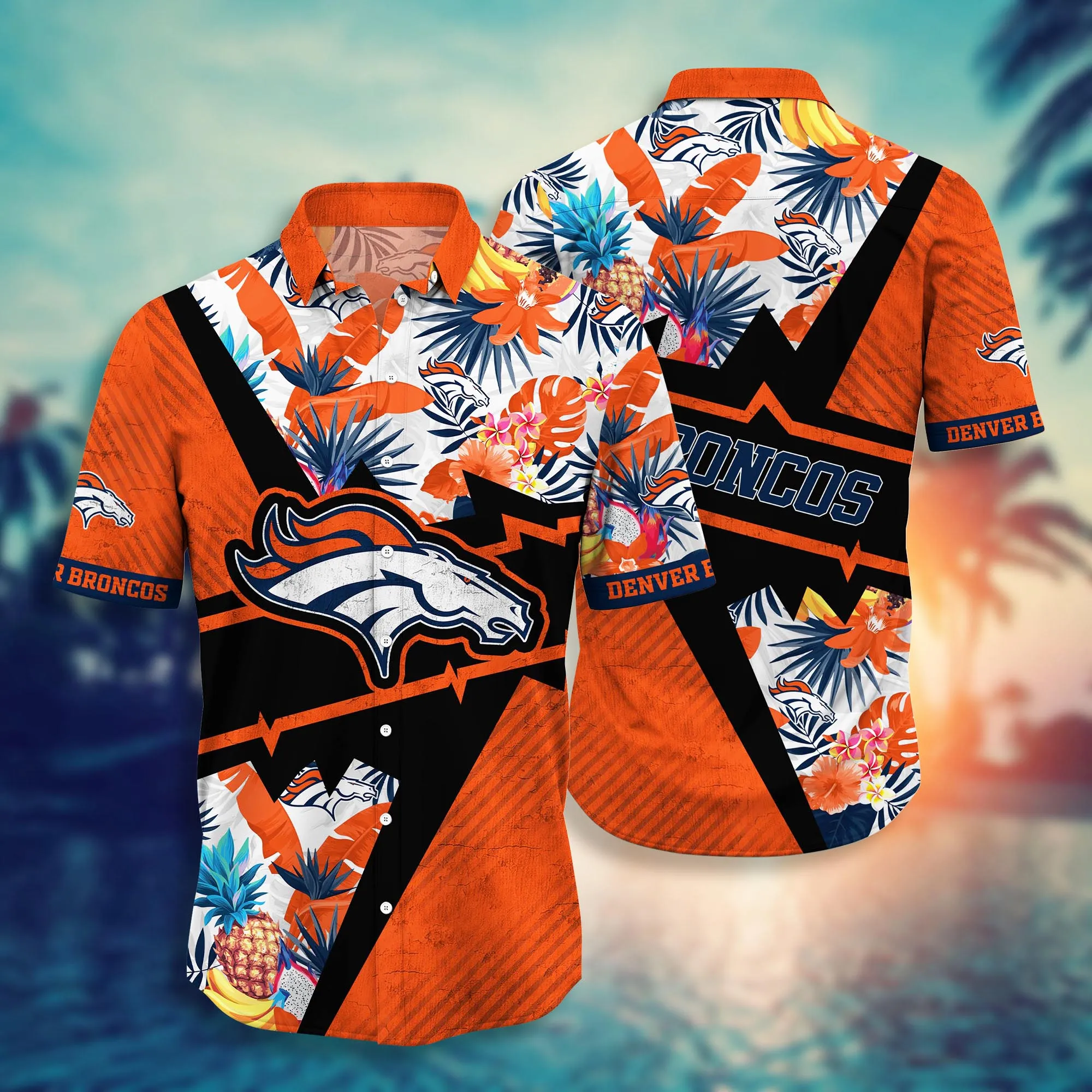 Denver Broncos NFL Hawaiian Shirt Summer Fruits Aloha Shirt