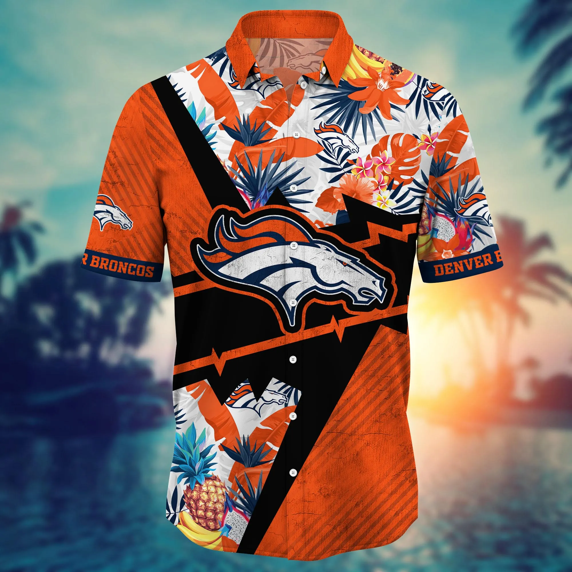 Denver Broncos NFL Hawaiian Shirt Summer Fruits Aloha Shirt