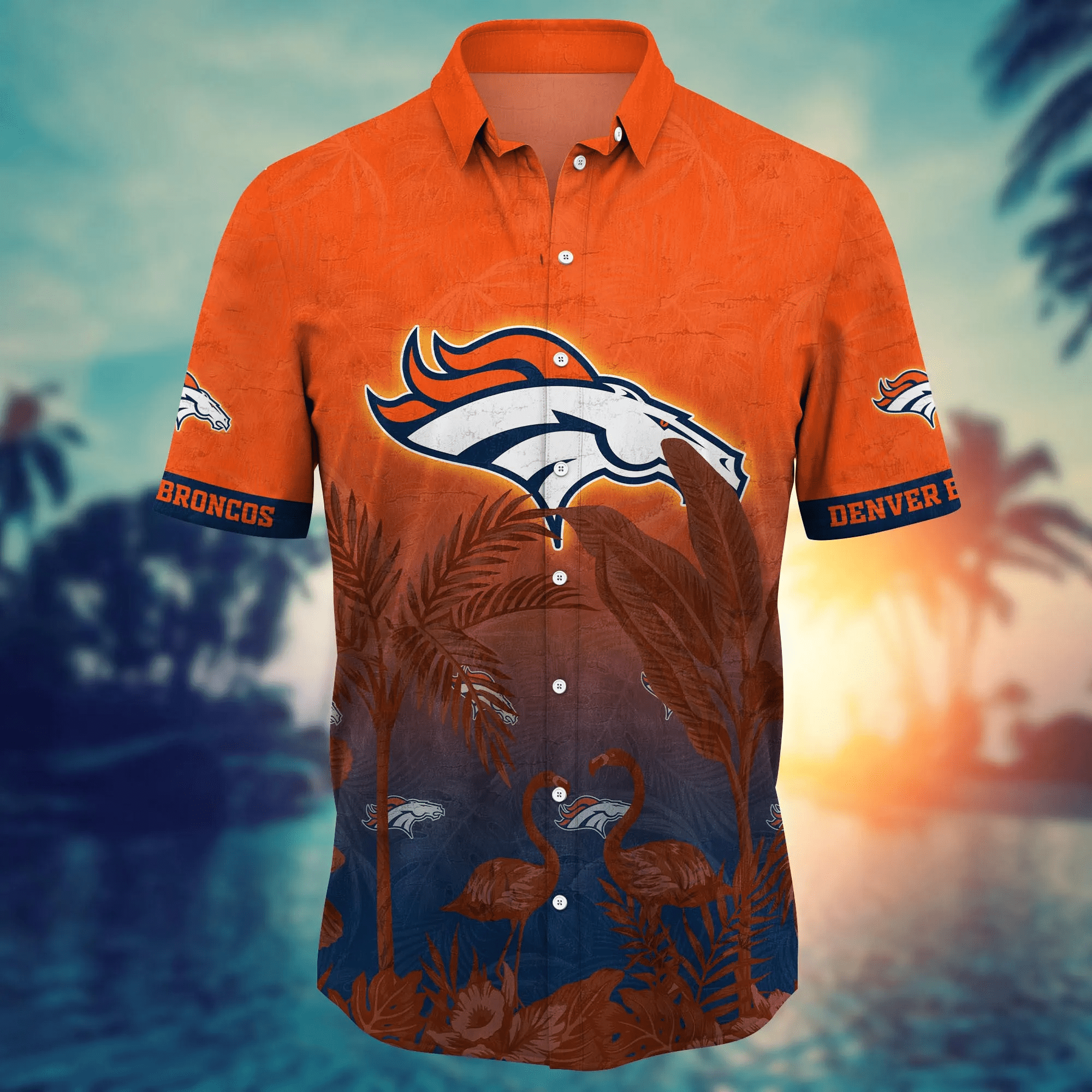 Denver Broncos NFL Hawaiian Shirt Sun-Uptime Aloha Shirt