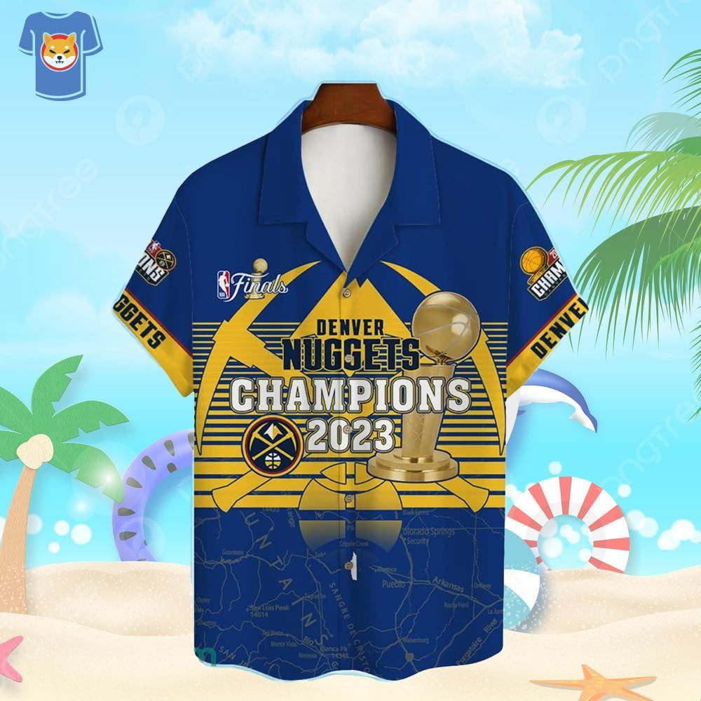 Denver Nuggets The NBA Finals Champions Print 3D Aop Hawaiian Shirt For Men Women