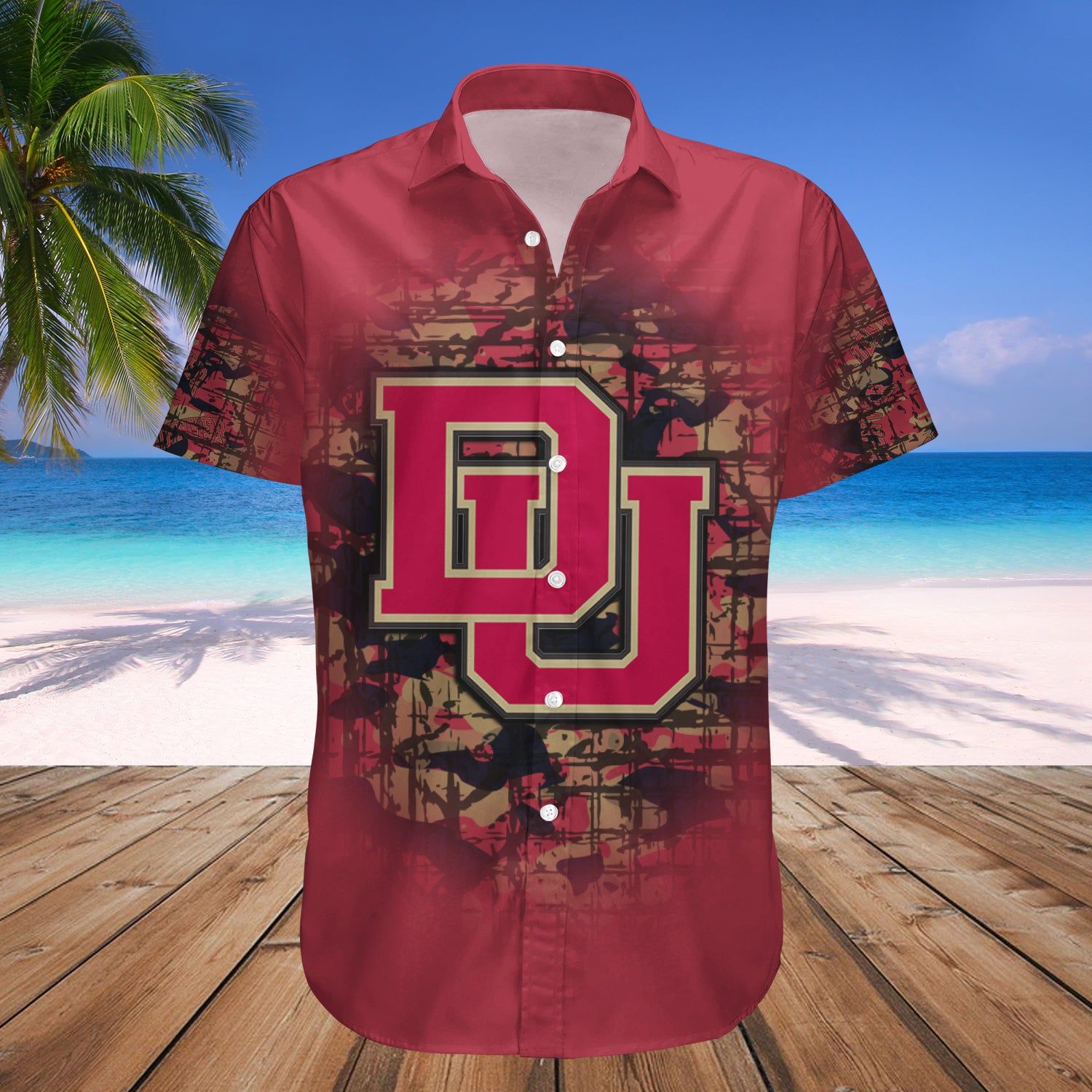 Denver Pioneers Hawaii Shirt Camouflage Vintage – NCAA
