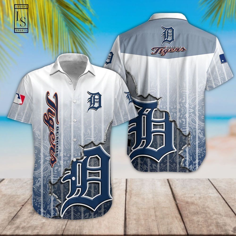 Detroit Baseball Team Spirit in a Hawaiian Shirt