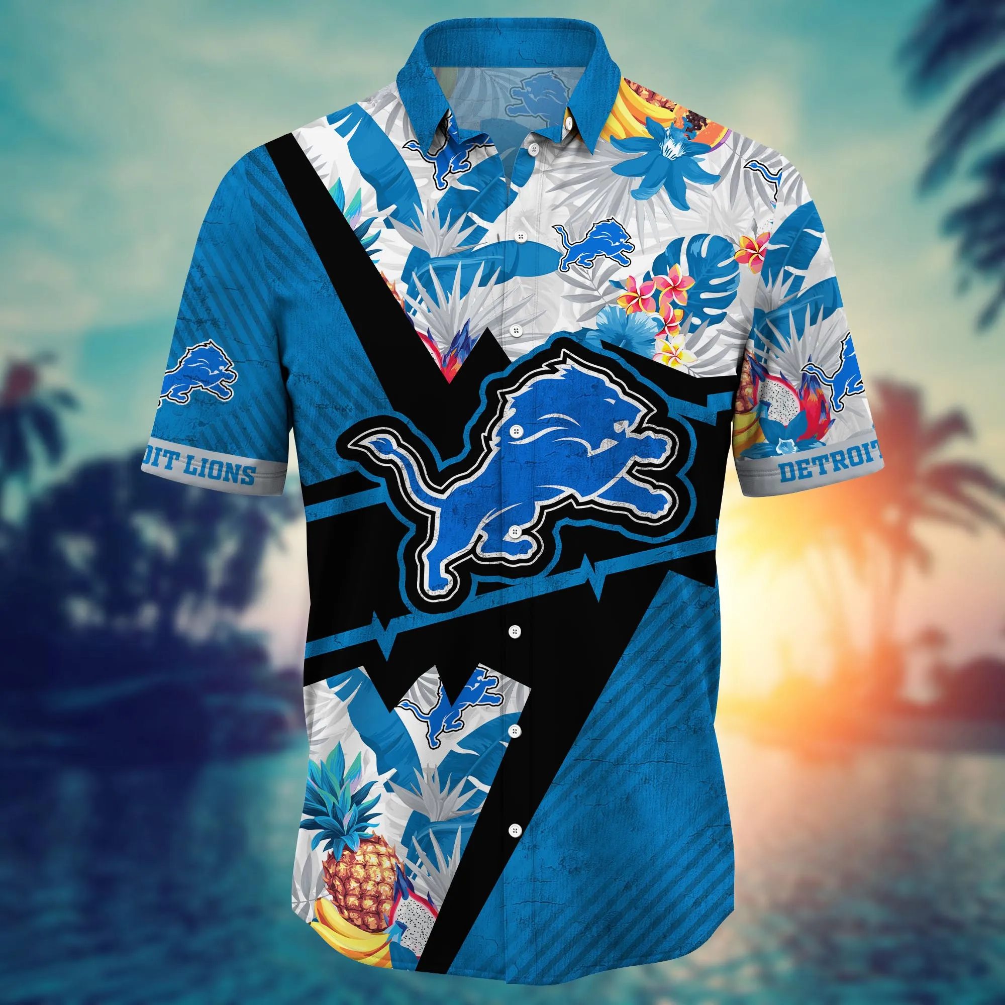 Detroit Lions NFL Hawaiian Shirt Beach Days Aloha Shirt