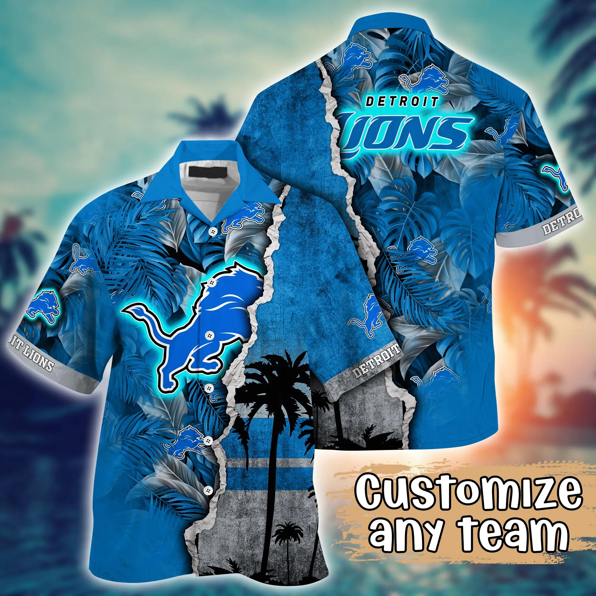 Detroit Lions NFL Hawaiian Shirt Custom Ceiling Fans Aloha Shirt Detroit Lions NFL Hawaiian Shirt Custom Ceiling Fans Aloha Shirt
