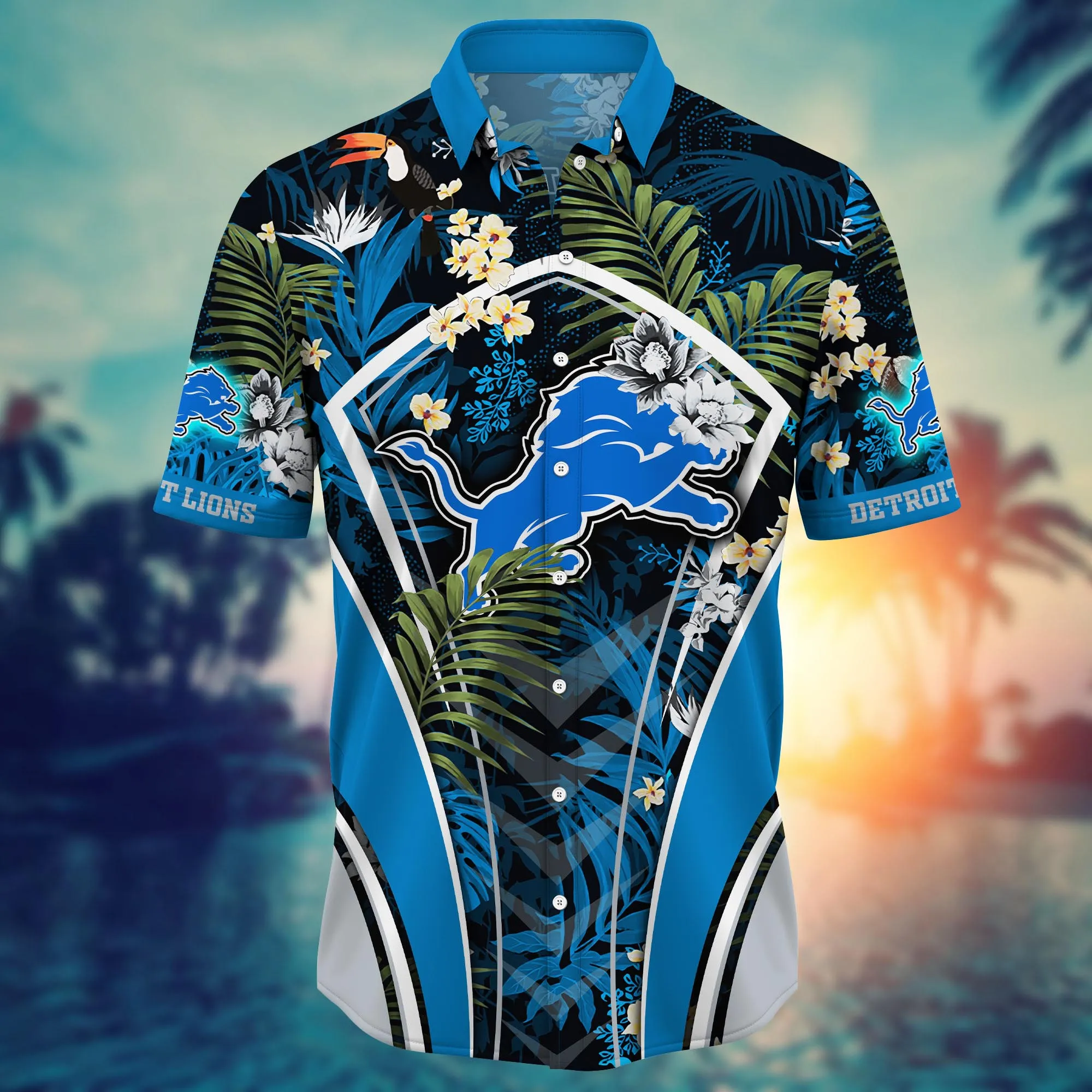 Detroit Lions NFL Hawaiian Shirt High Temperatures Aloha Shirt