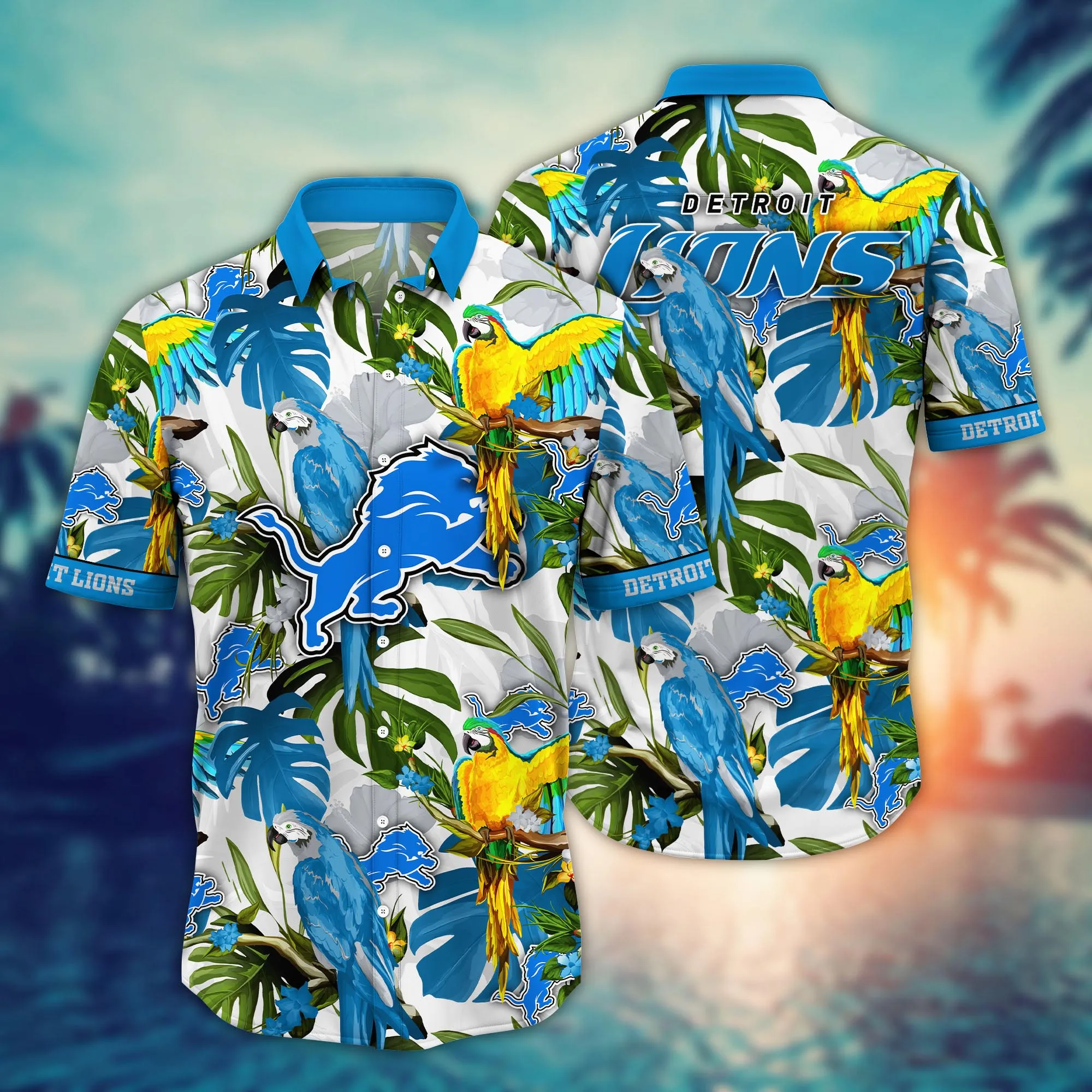 Detroit Lions NFL Hawaiian Shirt High Temperaturestime Aloha Shirt