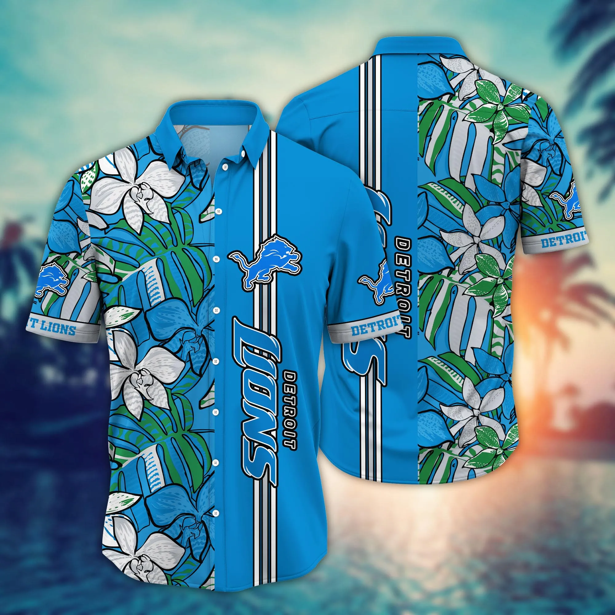 Detroit Lions NFL Hawaiian Shirt Hiking Aloha Shirt