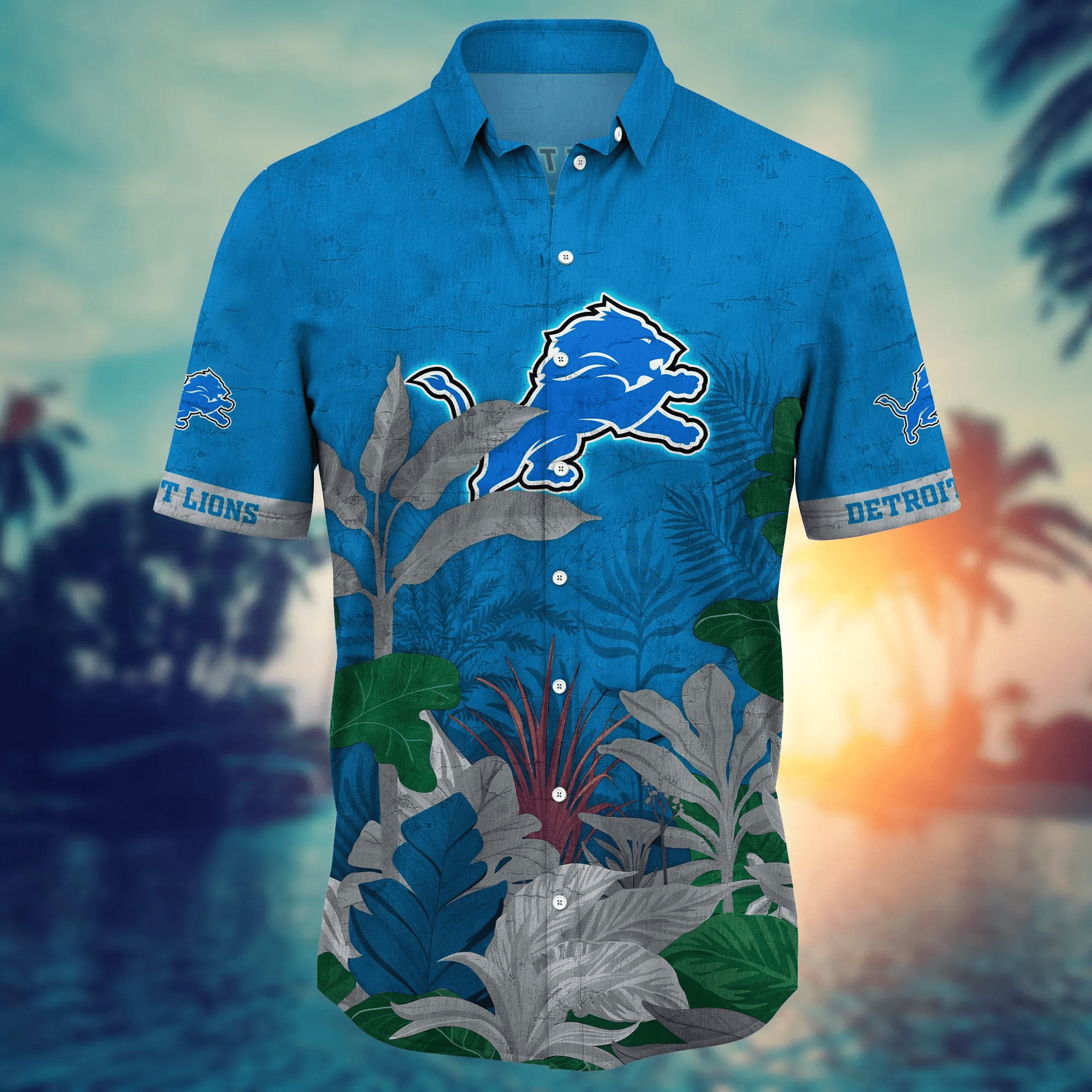 Detroit Lions NFL Hawaiian Shirt Summer Fruits Aloha Shirt