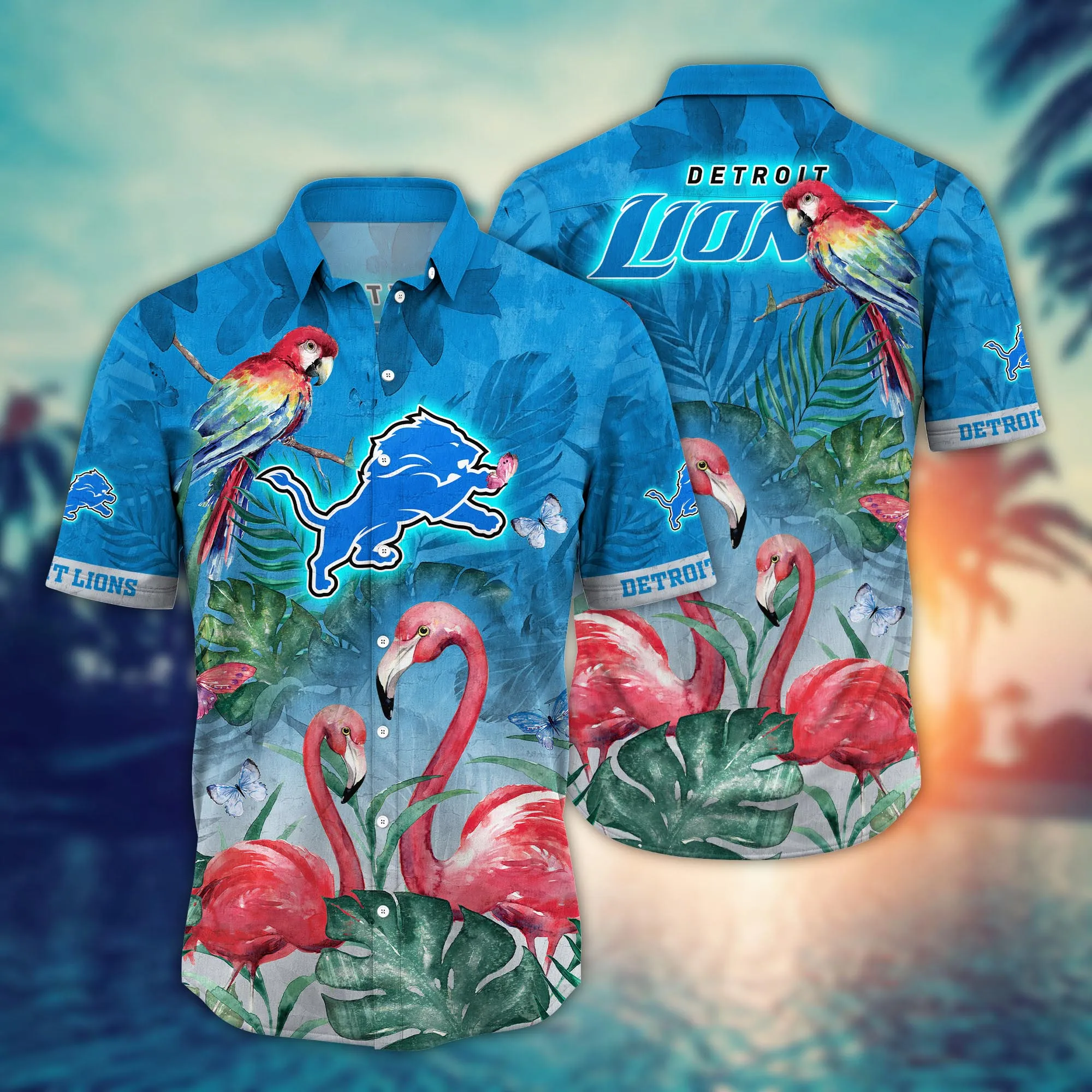 Detroit Lions NFL Hawaiian Shirt Vacation Aloha Shirt