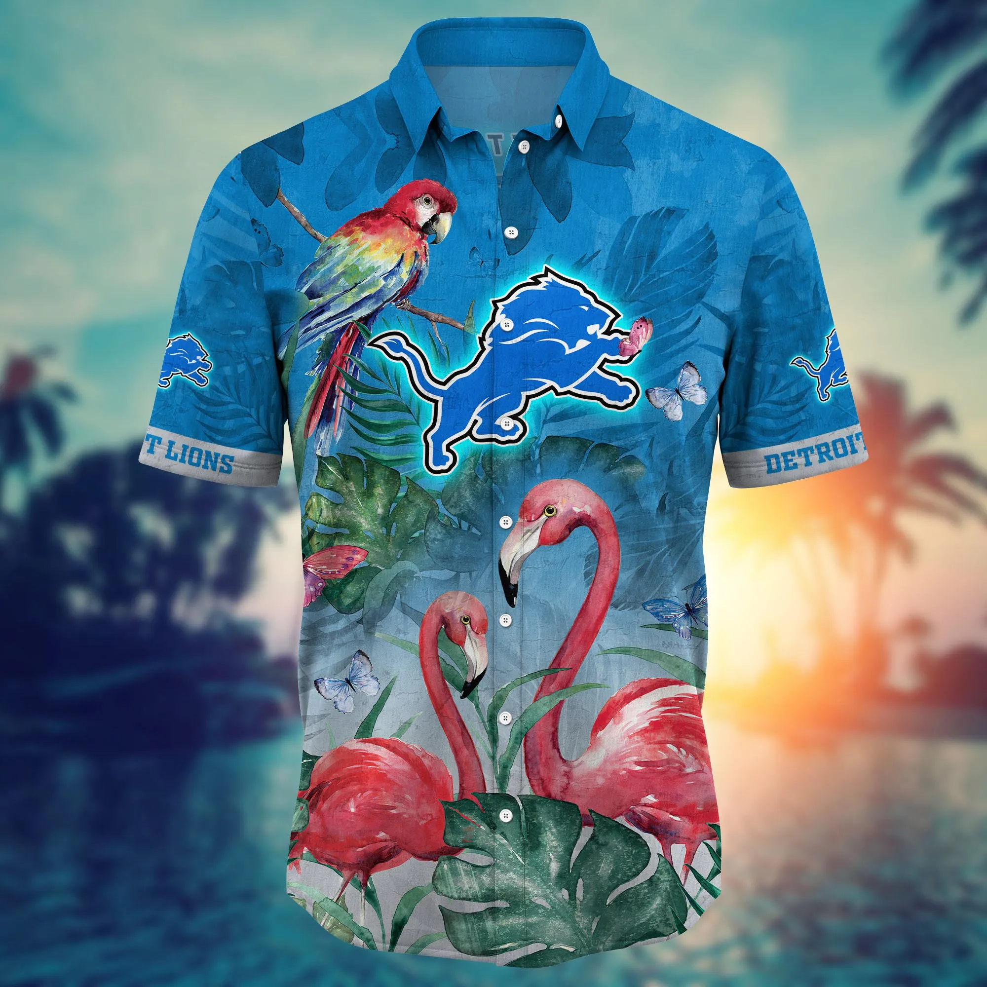 Detroit Lions NFL Hawaiian Shirt Vacation Aloha Shirt