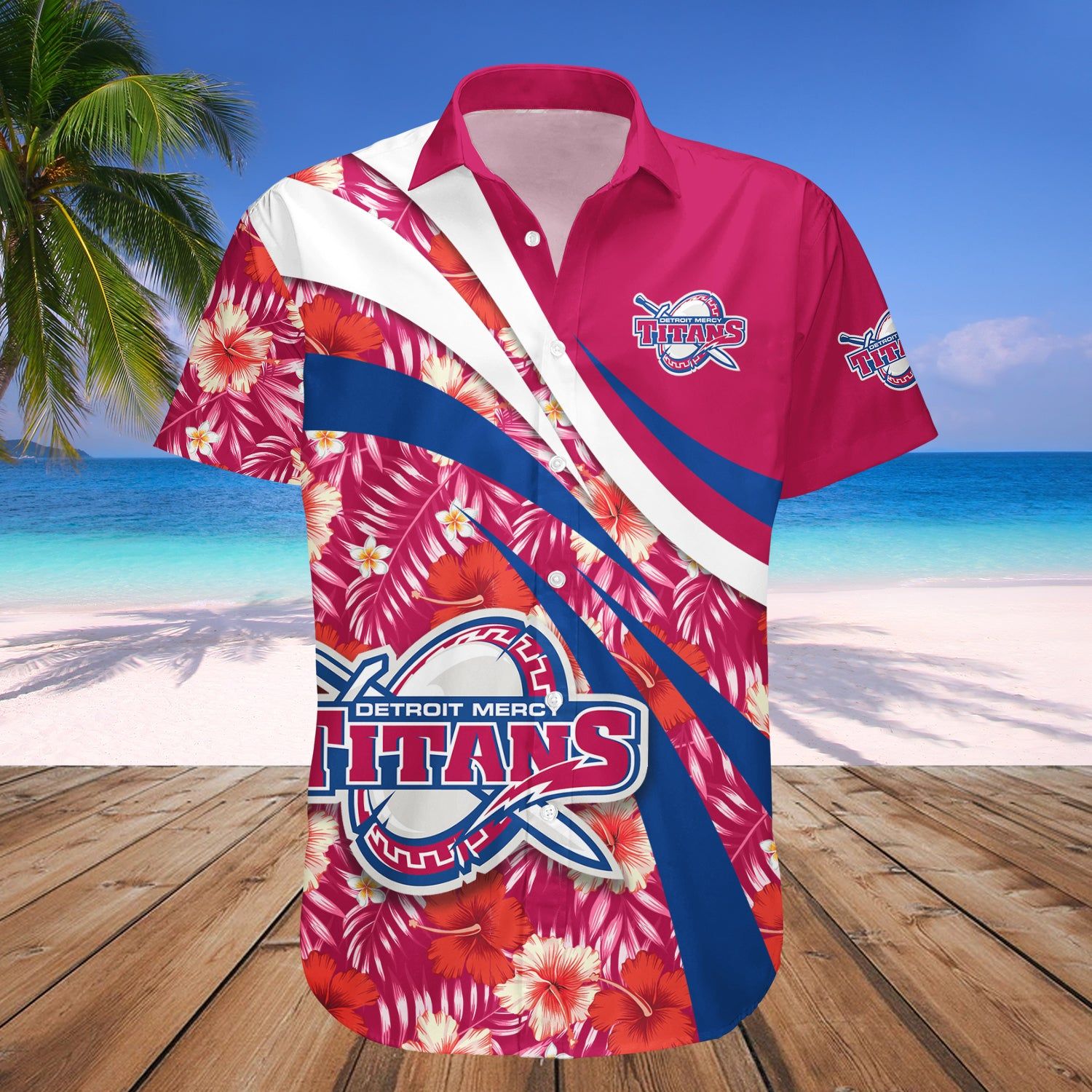 Detroit Mercy Titans Hawaii Shirt Hibiscus Sport Style – NCAA