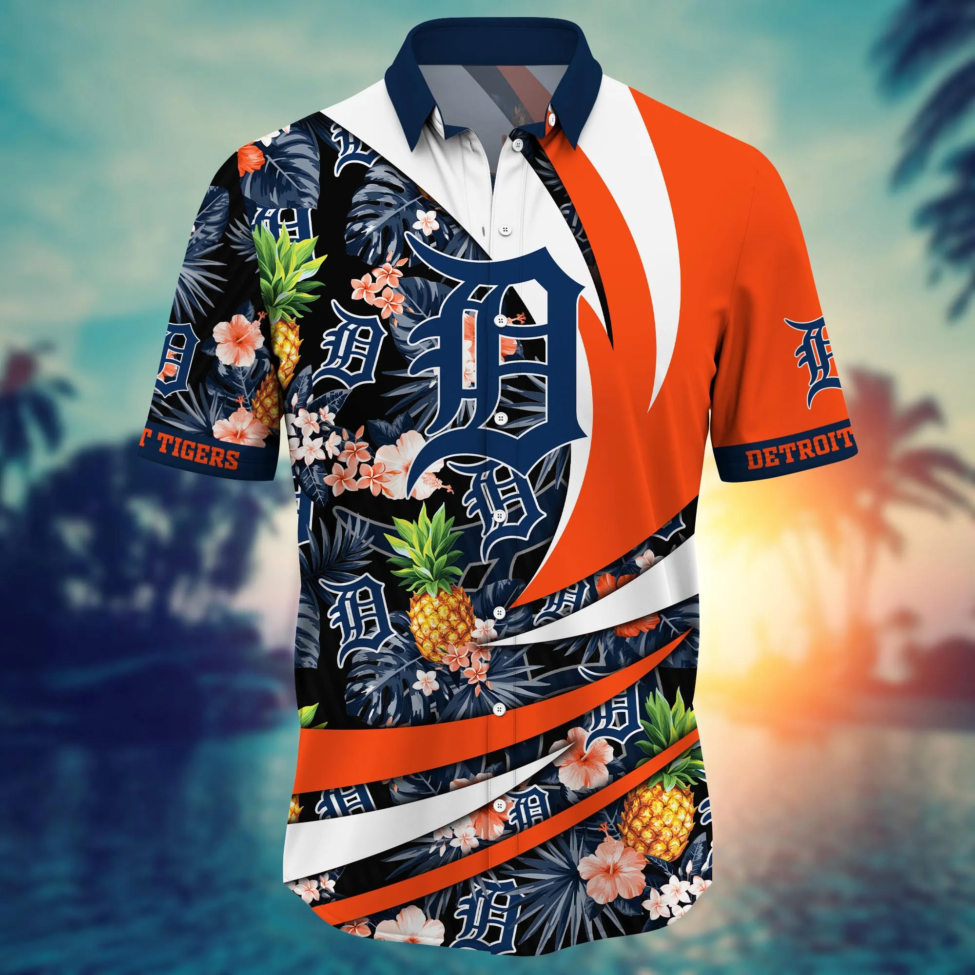 Detroit Tigers MLB Hawaiian Shirt Heatwave Aloha Shirt