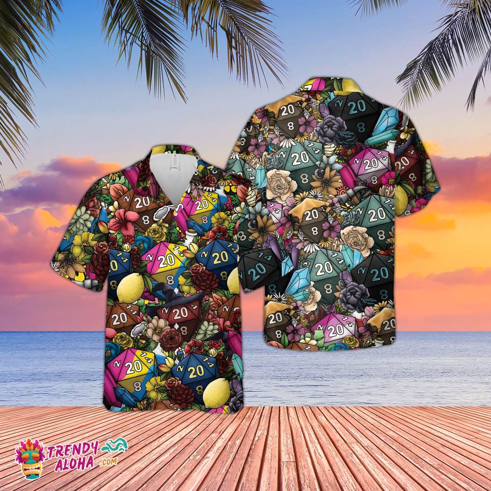 Dice Luck Is In Small Things Hawaiian Shirt, Summer Hawaiian Shirts, Aloha Shirt, Summer Gift, Tropical Hawaiian Shirt, Beach Shirt