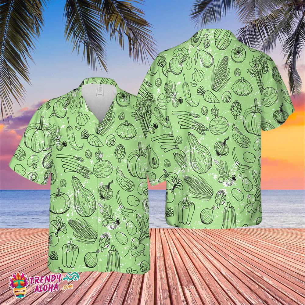 Different Vegetables Trending Hawaiian Shirt, Summer Vacation Hawaiian Shirt