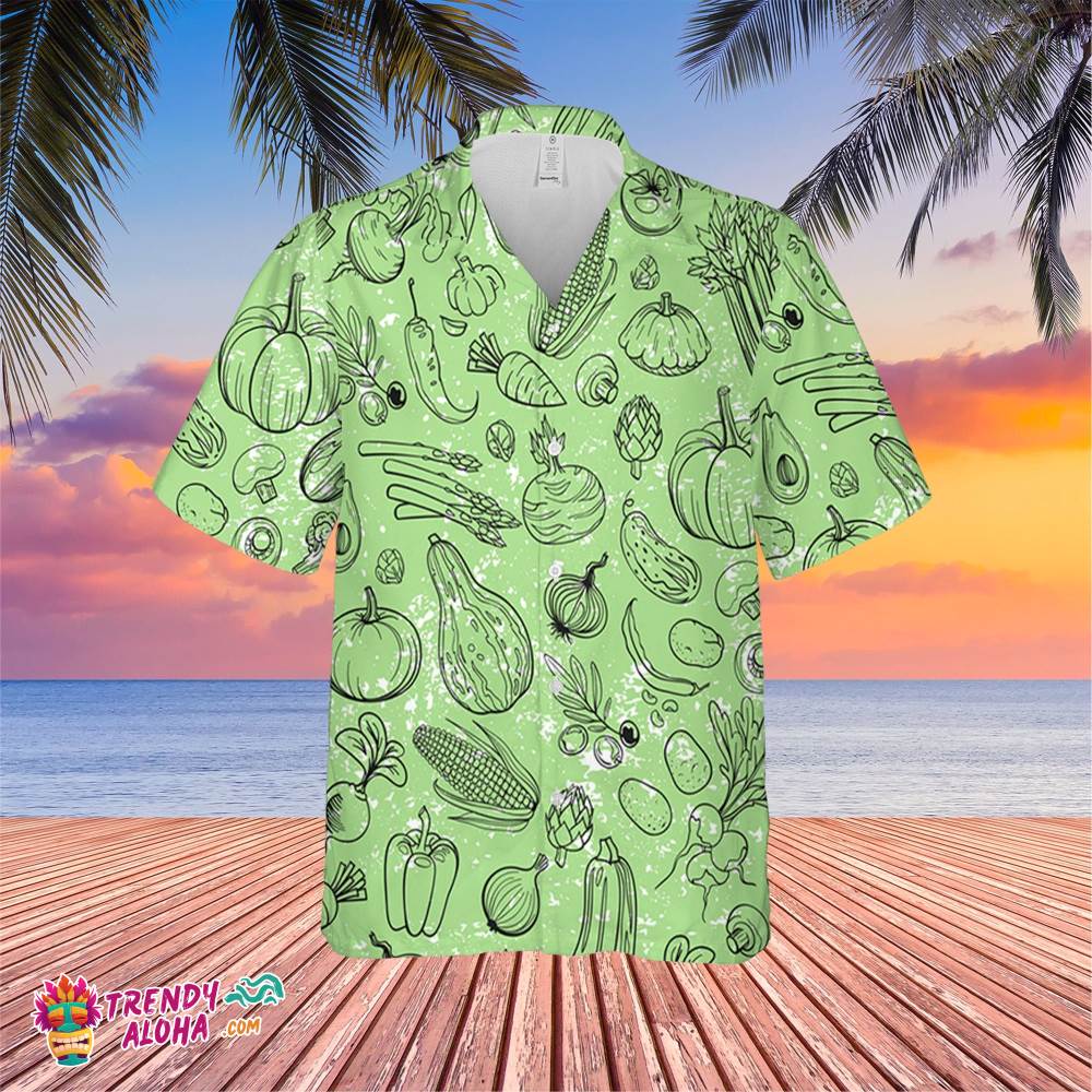 Different Vegetables Trending Hawaiian Shirt, Summer Vacation Hawaiian Shirt