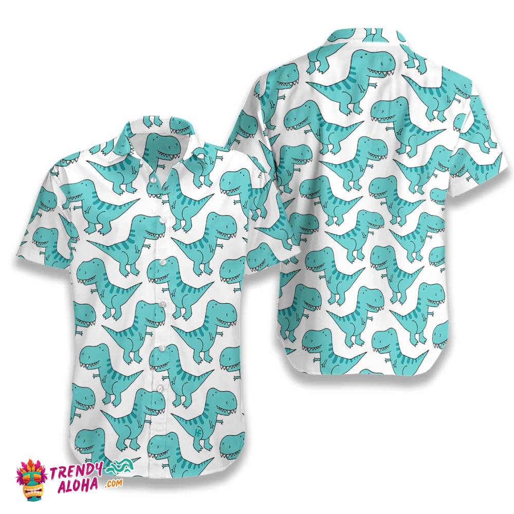 Dino Blue Mint Hawaiian Shirt Dino Blue Mint Hawaiian Shirt