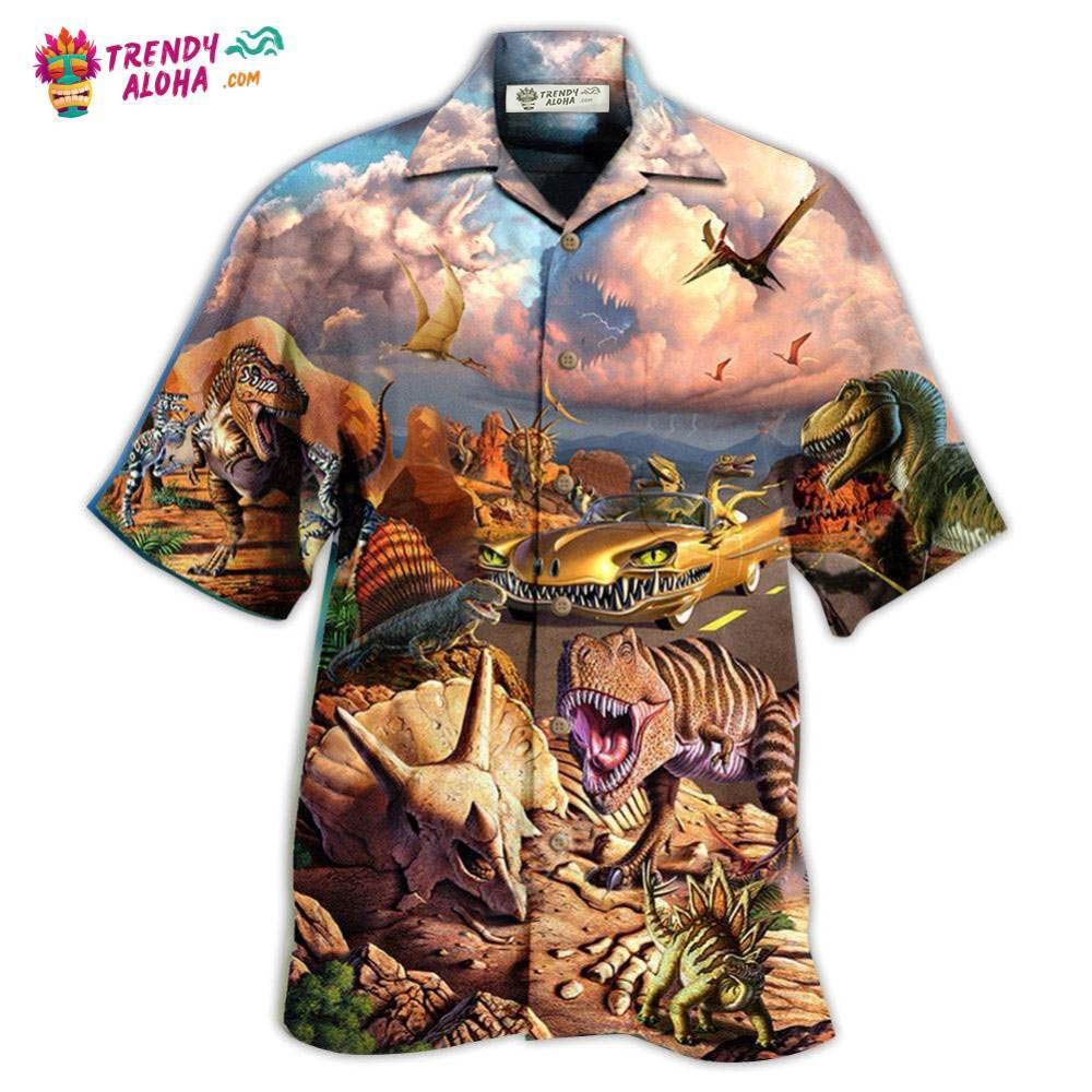 Dinosaur All Dinosaurs Go To Heaven Hawaiian Shirt – Trendy Aloha