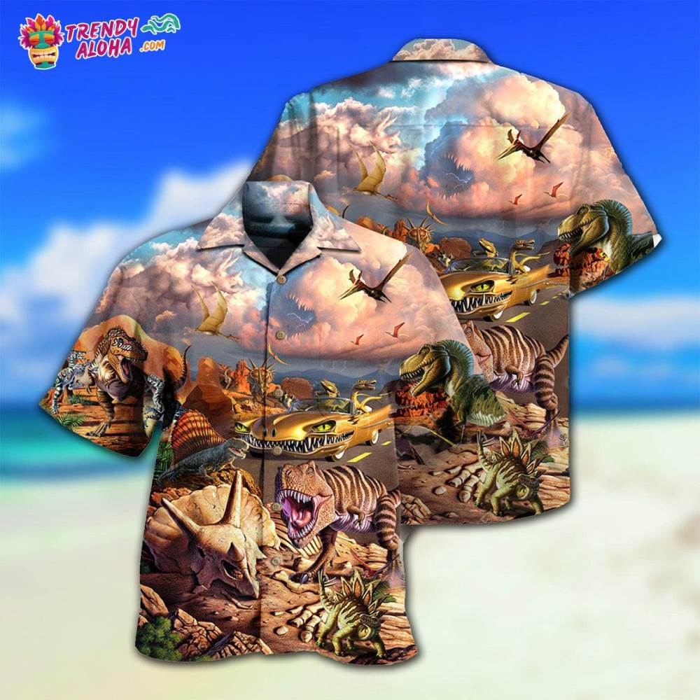Dinosaur All Dinosaurs Go To Heaven Hawaiian Shirt – Trendy Aloha