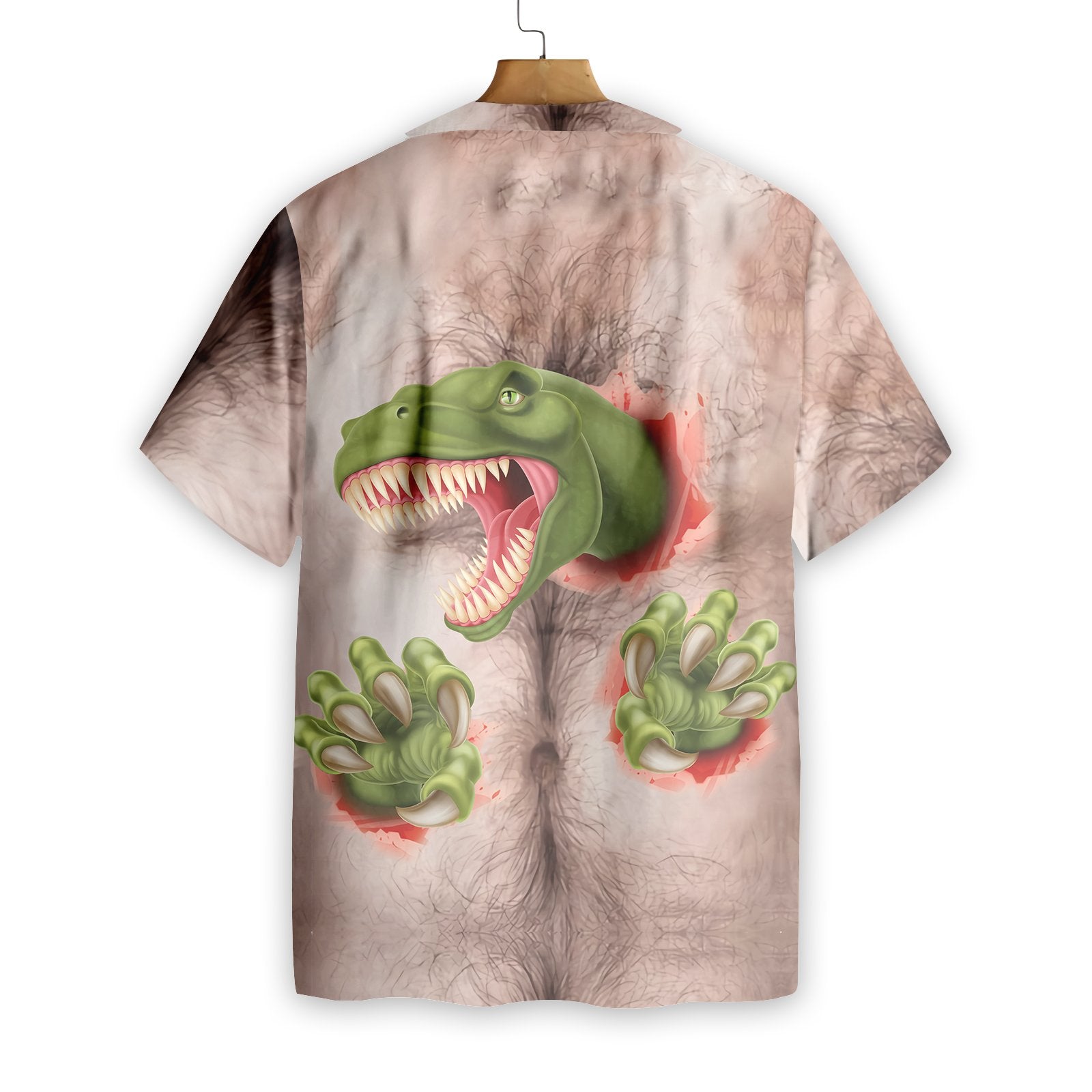 Dinosaur Aloha Shirt Carnivore From The Inside Costume Hawaiian Shirt