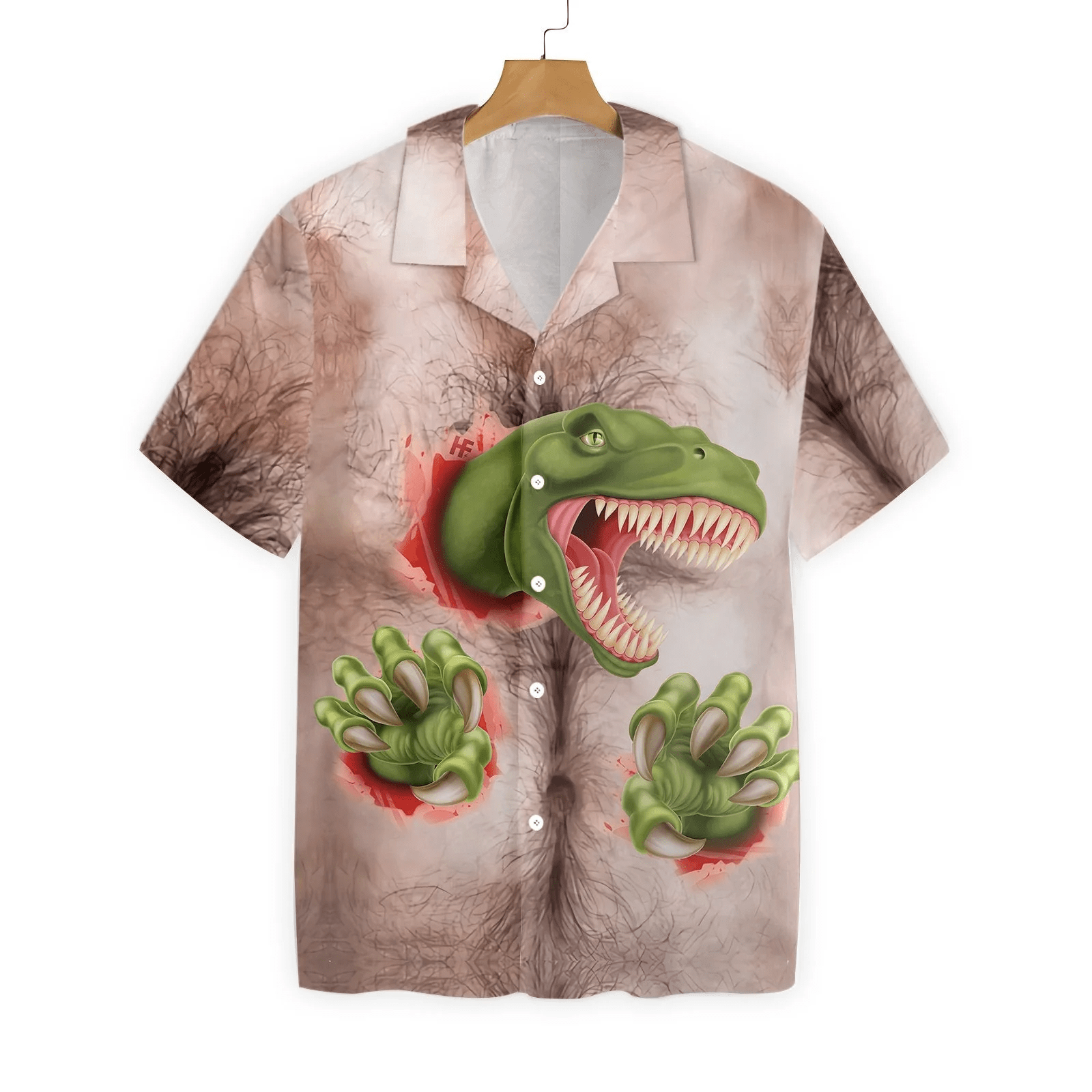 Dinosaur Aloha Shirt Carnivore From The Inside Costume Trendy Hawaiian Shirt Dinosaur Aloha Shirt
